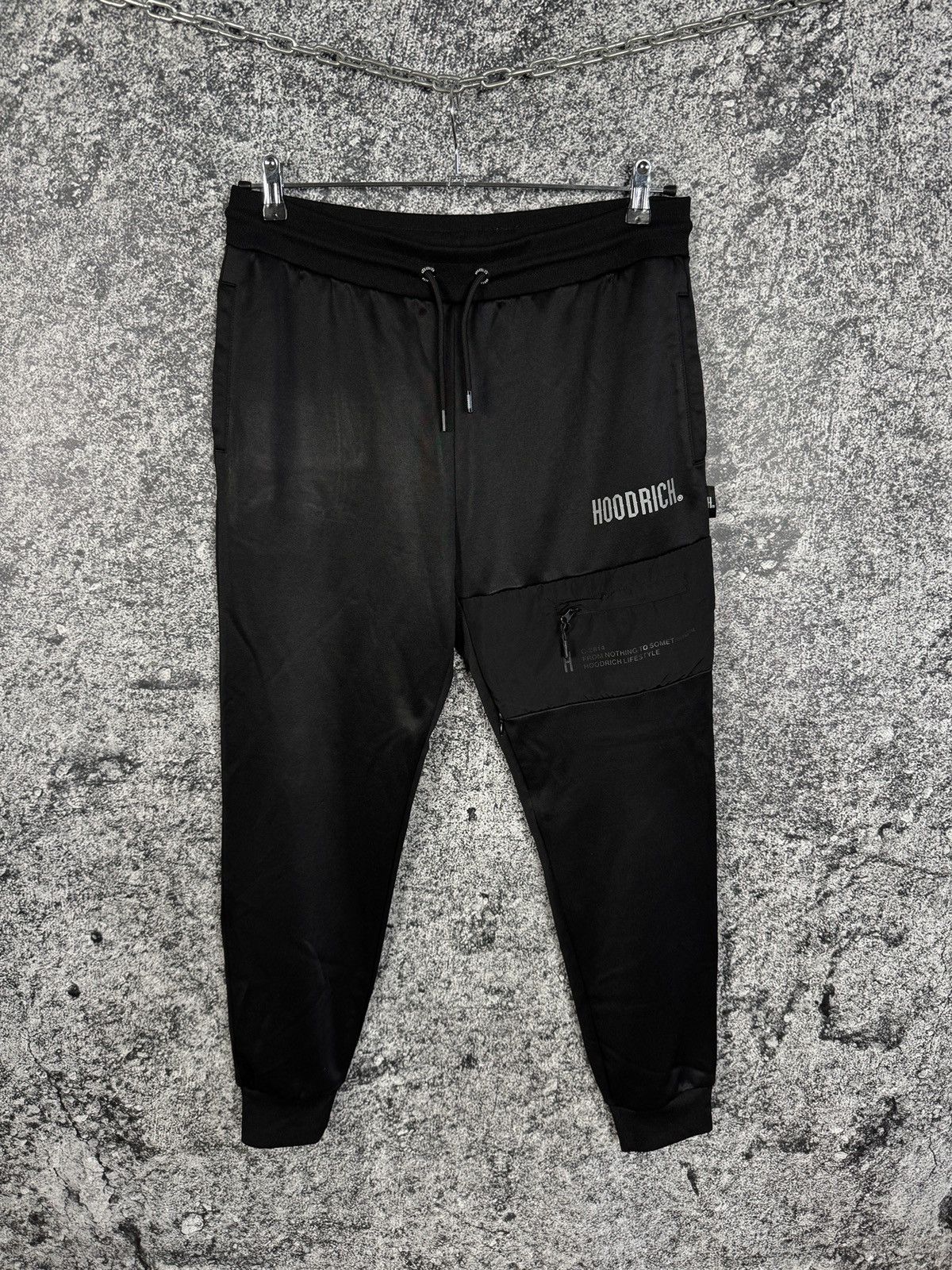 Hoodrich Men’s Hoodrich Track Pants Streetwear Vintage Black Size L Size US 36 / EU 52 - 1 Thumbnail