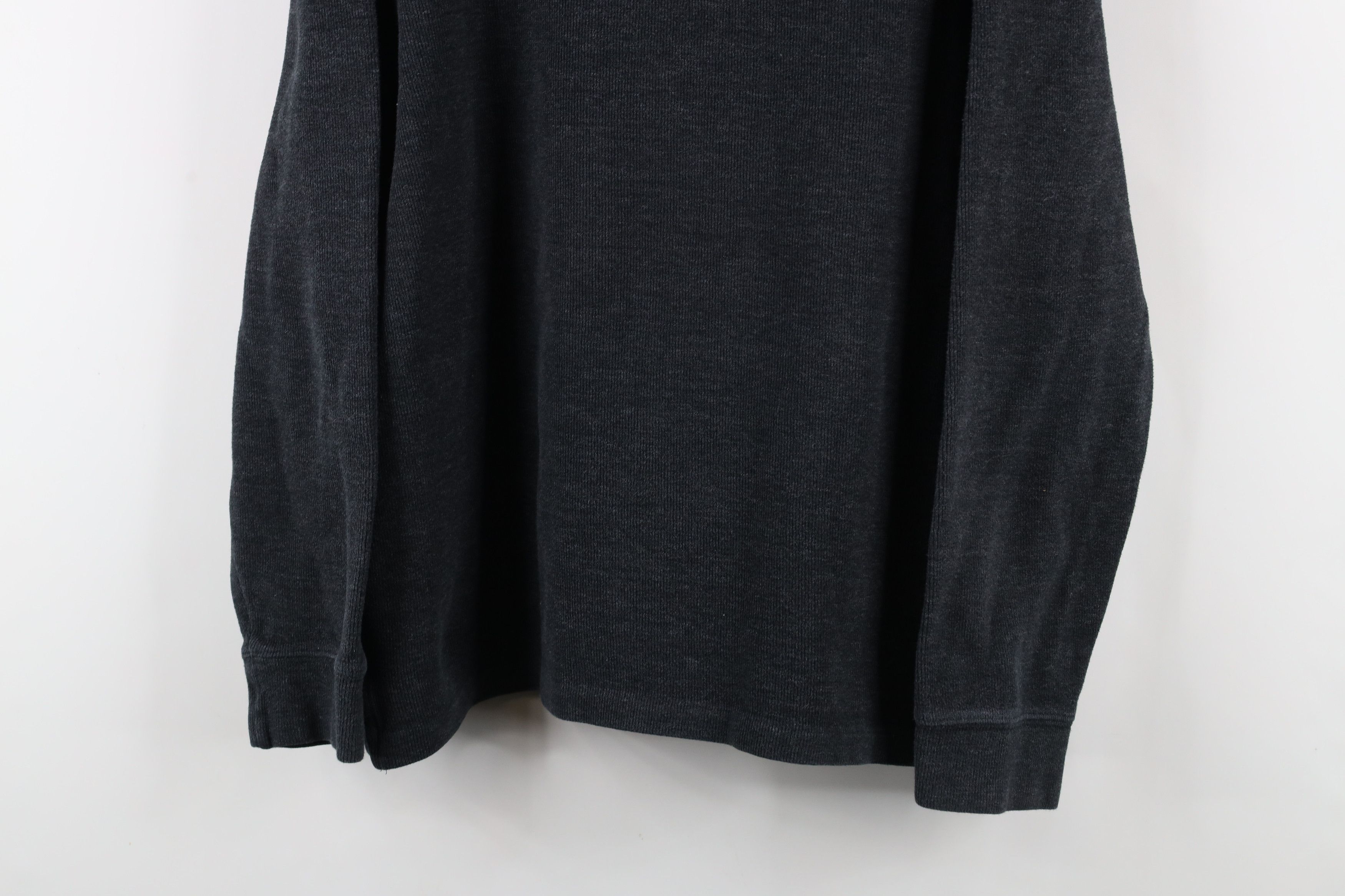 Ralph Lauren × Vintage Vintage Ralph Lauren Ribbed Knit Half Zip Sweater Gray Size US L / EU 52-54 / 3 - 3 Thumbnail