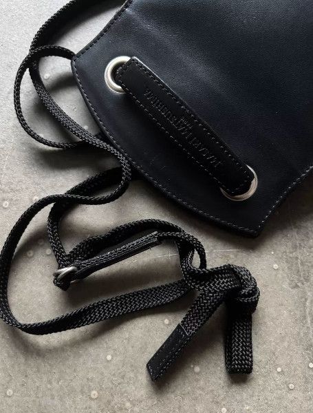 Masaki Matsushima 90s Architectural Series Boat-Style Leather Shoulder Bag Size ONE SIZE - 7 Thumbnail