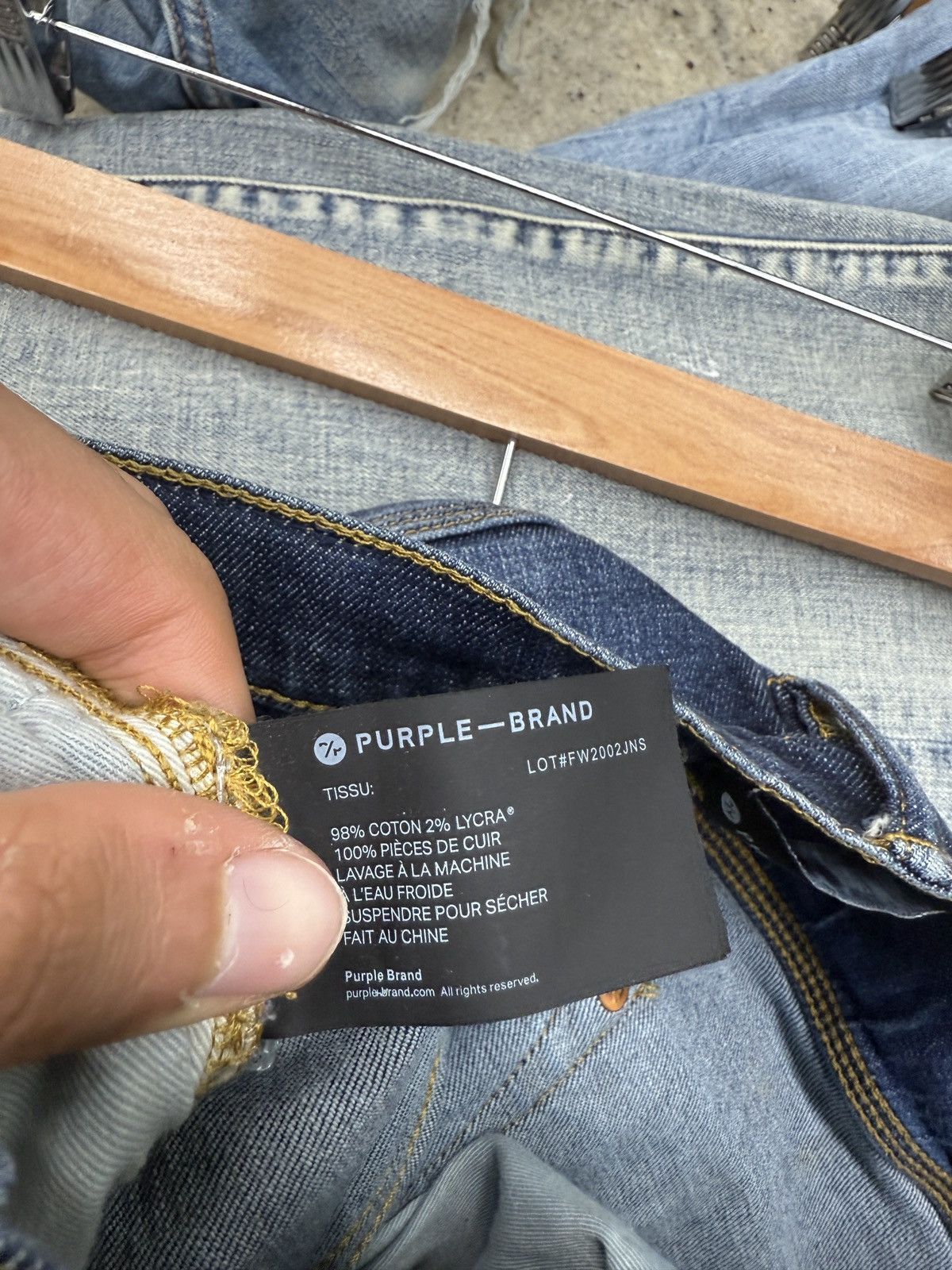 Purple Purple Blue Denim Jeans Size US 32 / EU 48 - 8 Thumbnail
