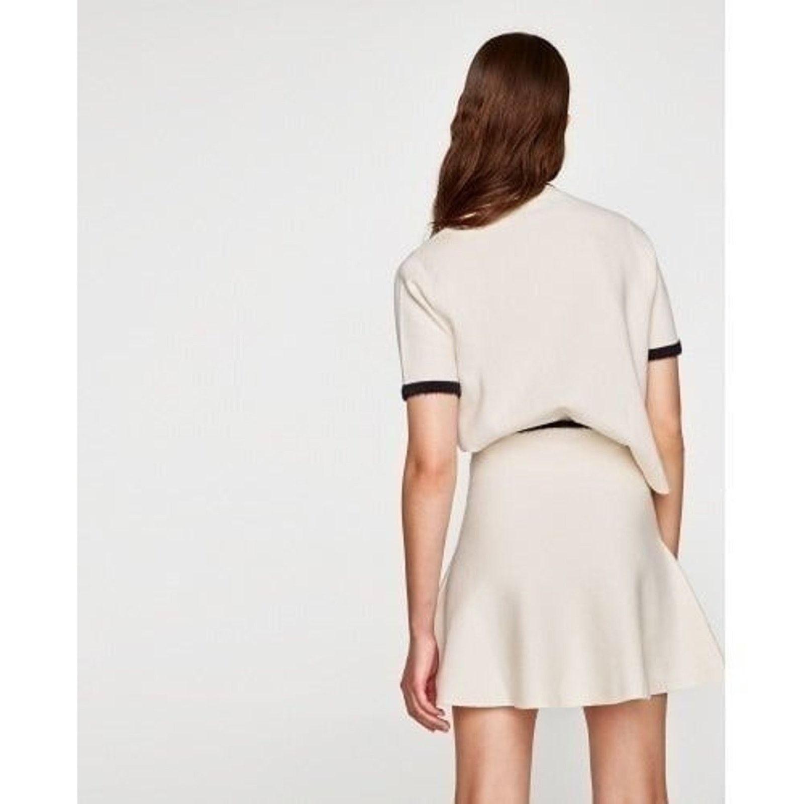Zara ZARA High Waist Mini Skirt Size 30" / US 8 / IT 44 - 10 Thumbnail