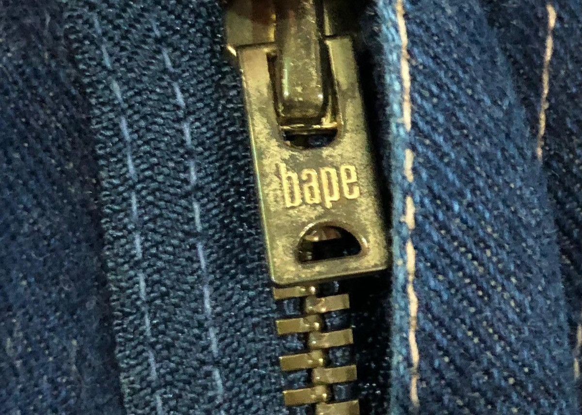 Bape × Vintage A Bathing Ape Denim Pants Size US 30 / EU 46 - 10 Thumbnail