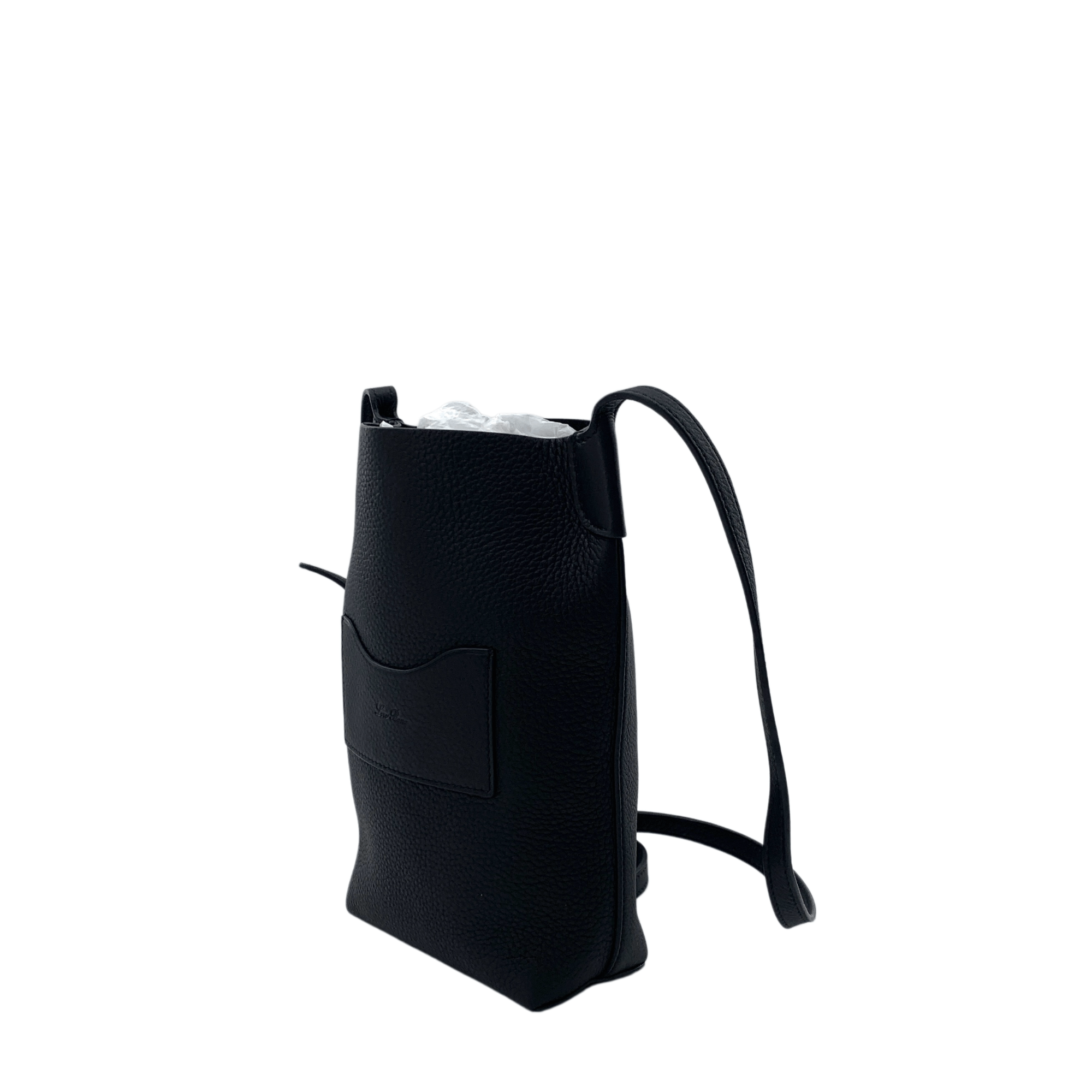 Loro Piana Loro Piana Bale Leather Phone Bag Black Size ONE SIZE - 2 Thumbnail