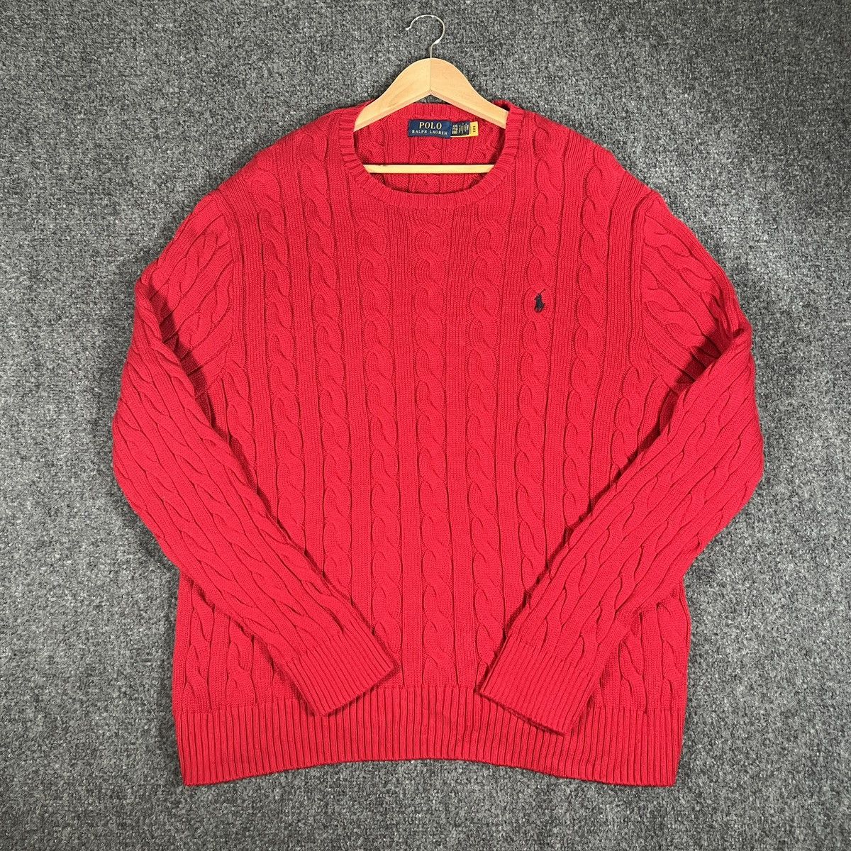 Polo Ralph Lauren Polo Ralph Lauren Cable Knit Sweater Size US XXL / EU 58 / 5 - 2 Thumbnail