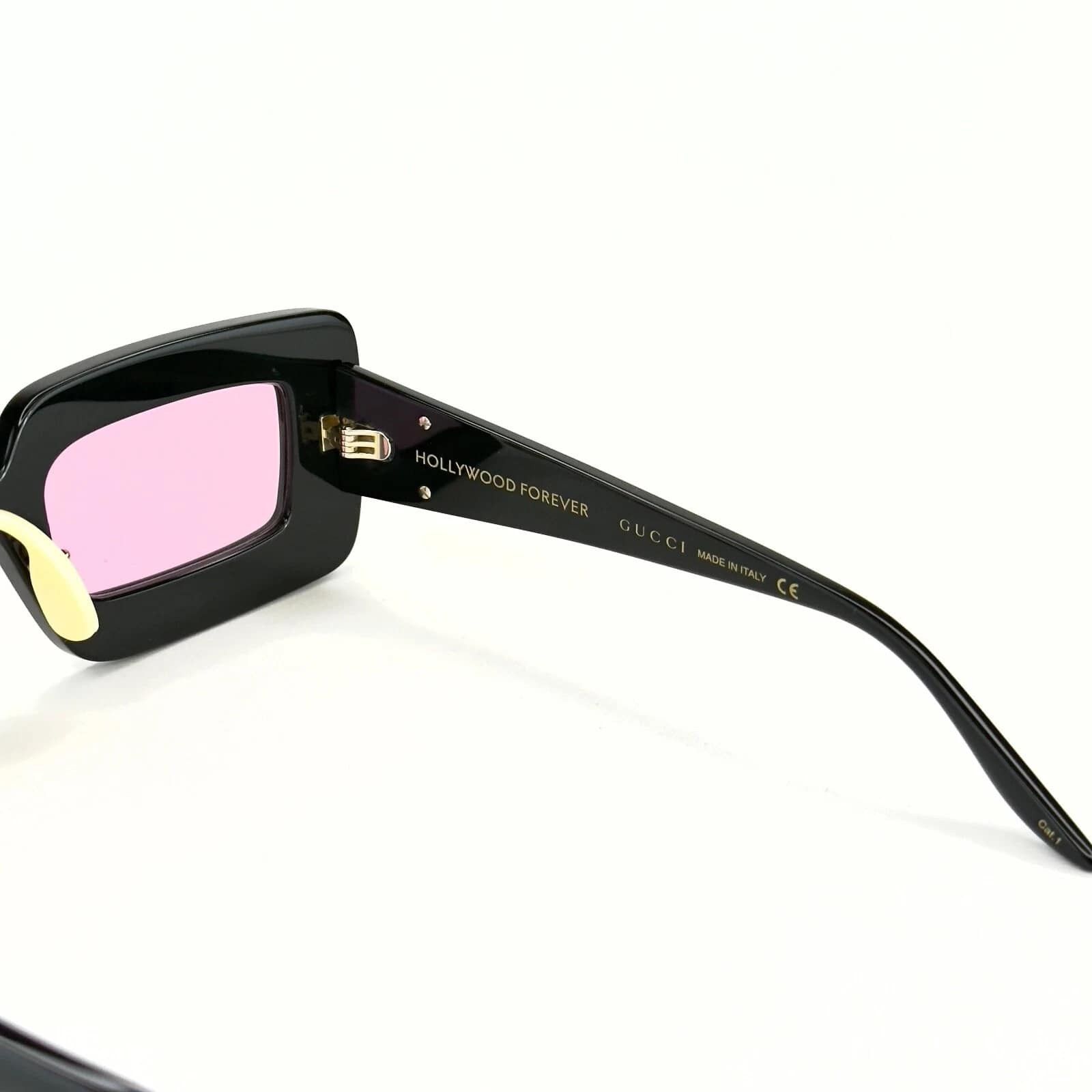 Gucci GUCCI Gg0974S Hollywood Forever 0974 Black 001 Sunglasses Size ONE SIZE - 3 Thumbnail
