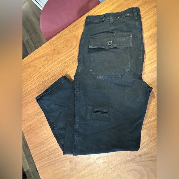 Other Elegant Black Cargo Pants for Women Size 31" - 2 Thumbnail