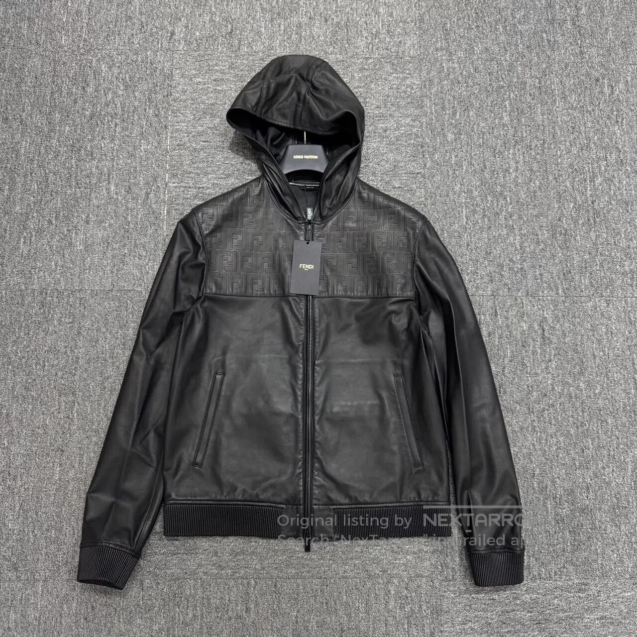 Fendi Fendi Logo Patch Leather Jacket. Size US L / EU 52-54 / 3 - 1 Thumbnail