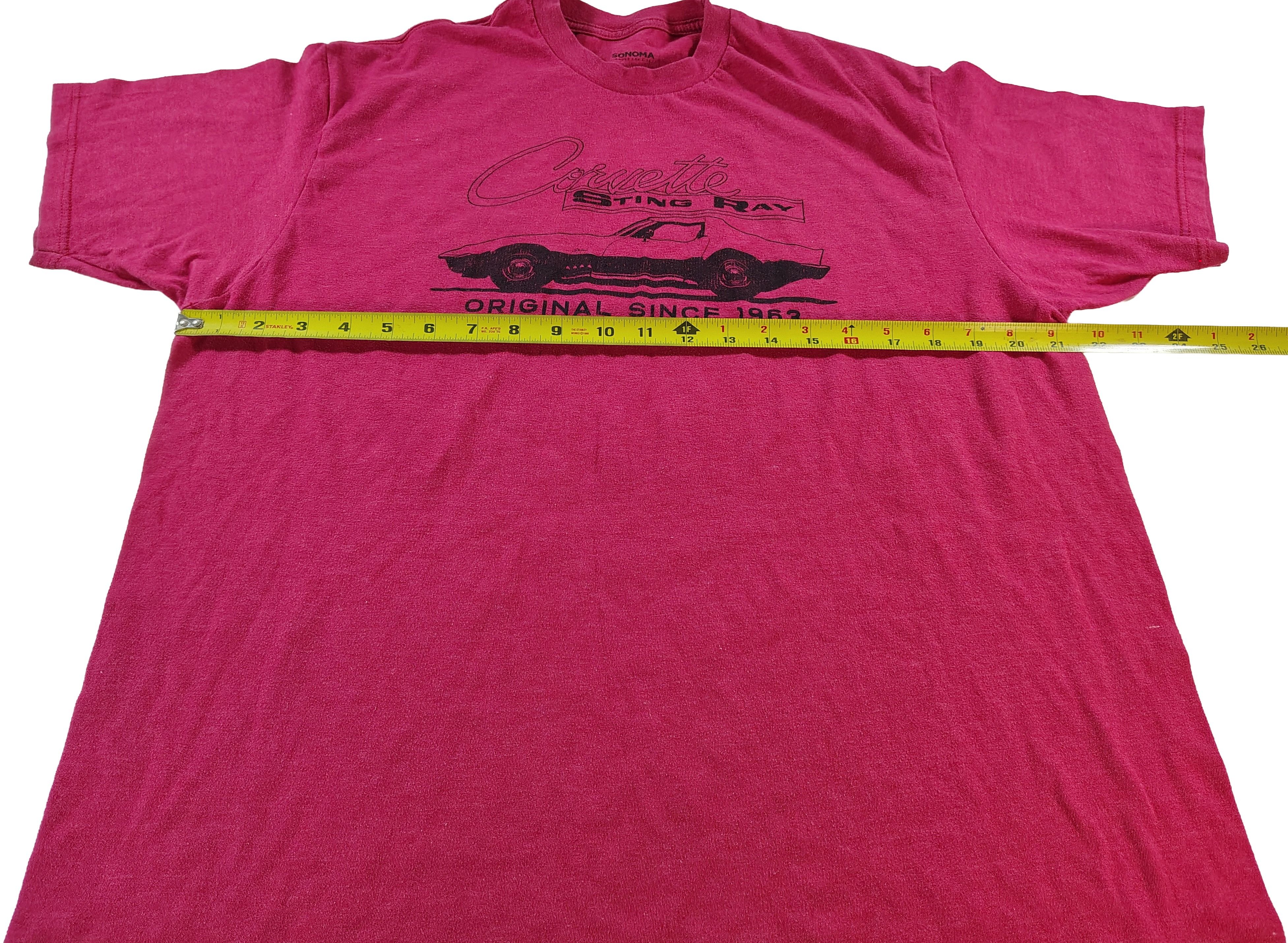 Sonoma Men's Red XL GM Sonoma Corvette Stingray Graphic T-Shirt Size US XL / EU 56 / 4 - 4 Thumbnail