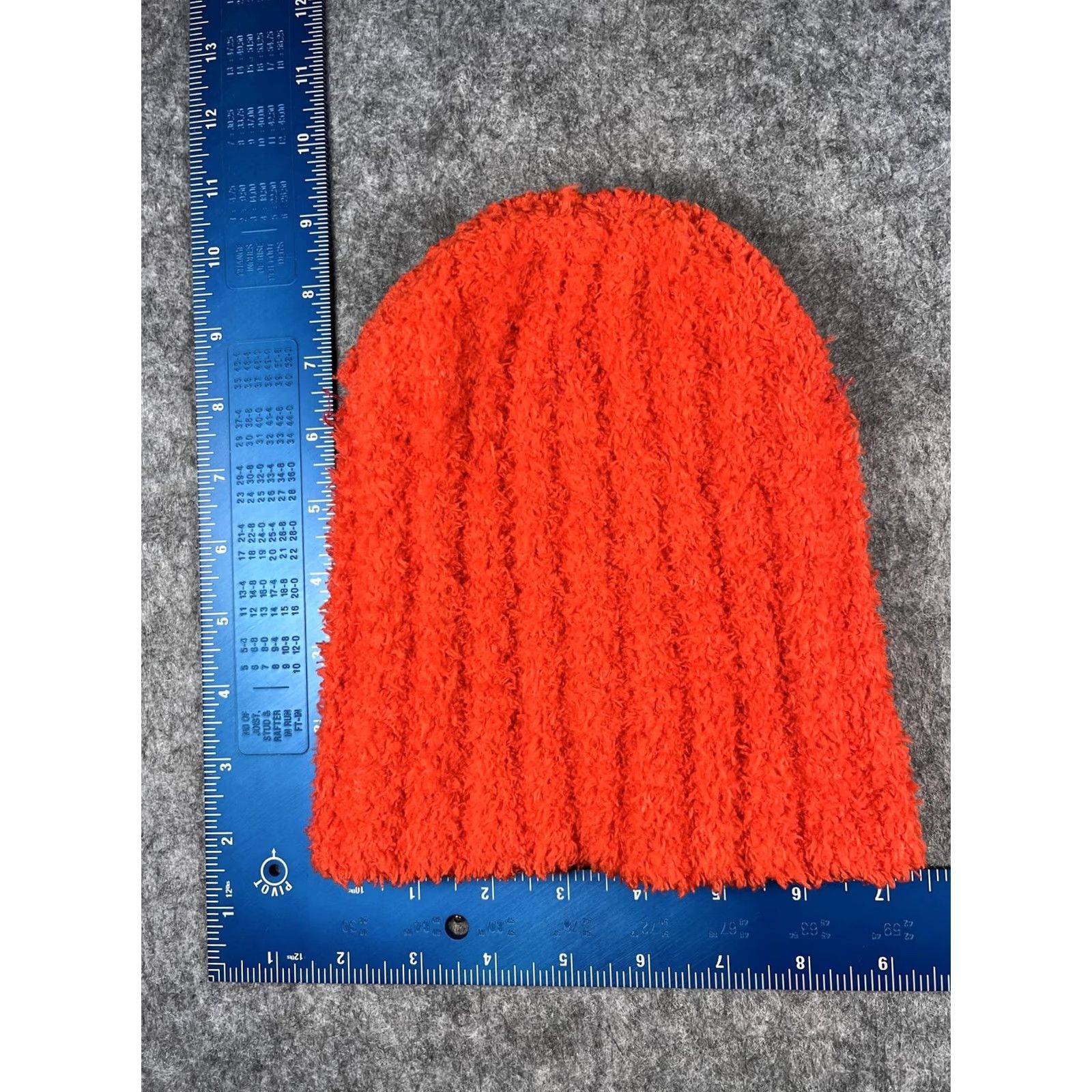 Vintage Greenbrier International Beanie Womens One Size Orange Fuzzy Knit Winter Cap Knit Hat Thermal Slouch Casual Mens Womens Girls Boys Size ONE SIZE - 6 Thumbnail