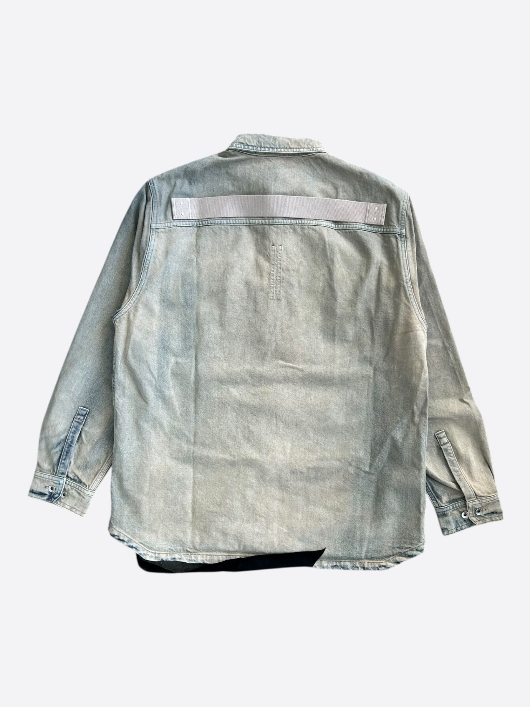 Rick Owens Rick Owens Blue Denim Button Up Overshirt Size US S / EU 44-46 / 1 - 2 Thumbnail