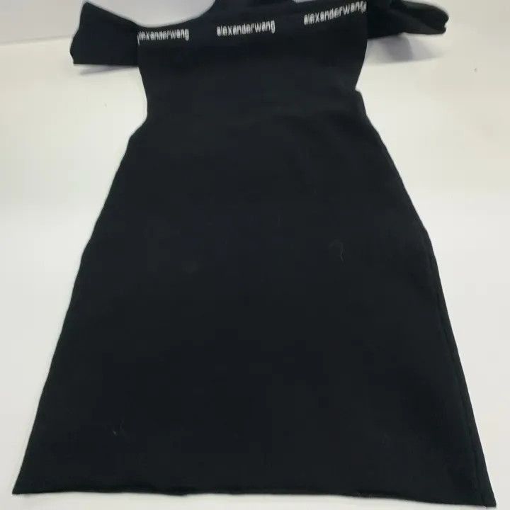 Alexander Wang Alexander Wang Black Logo Trimmed Dress - Size XS / US 0-2 / IT 36-38 - 9 Thumbnail