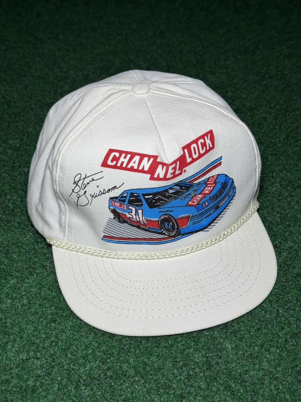 Vintage Vintage Channel Lock Nascar Steve Grissom 90s Snapback Hat Size ONE SIZE - 1 Thumbnail