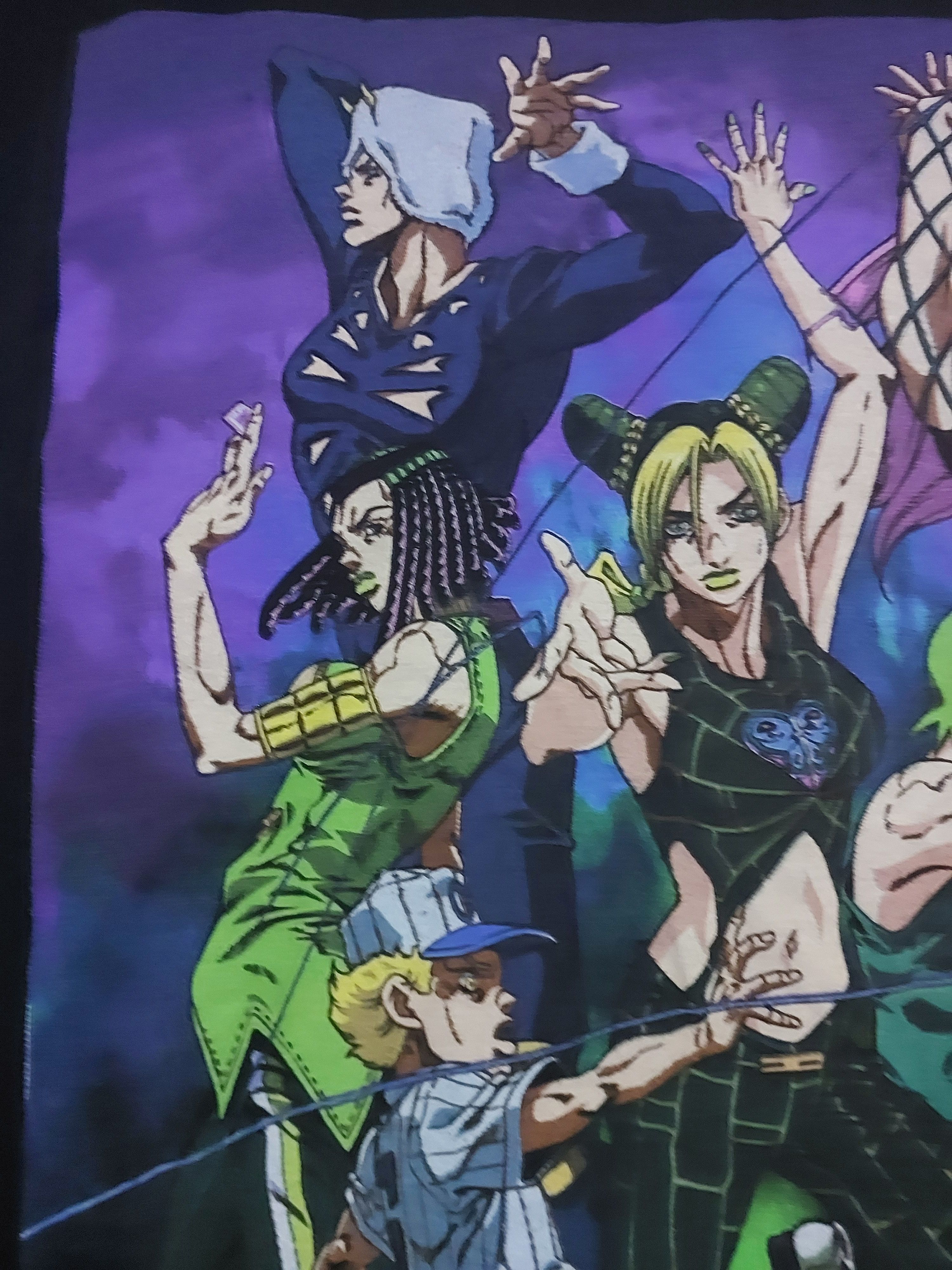 Anime × Cartoon Network × Vintage JOJO'S BIZARRE ADVENTURE ANIME T-SHIRT Size US M / EU 48-50 / 2 - 7 Thumbnail