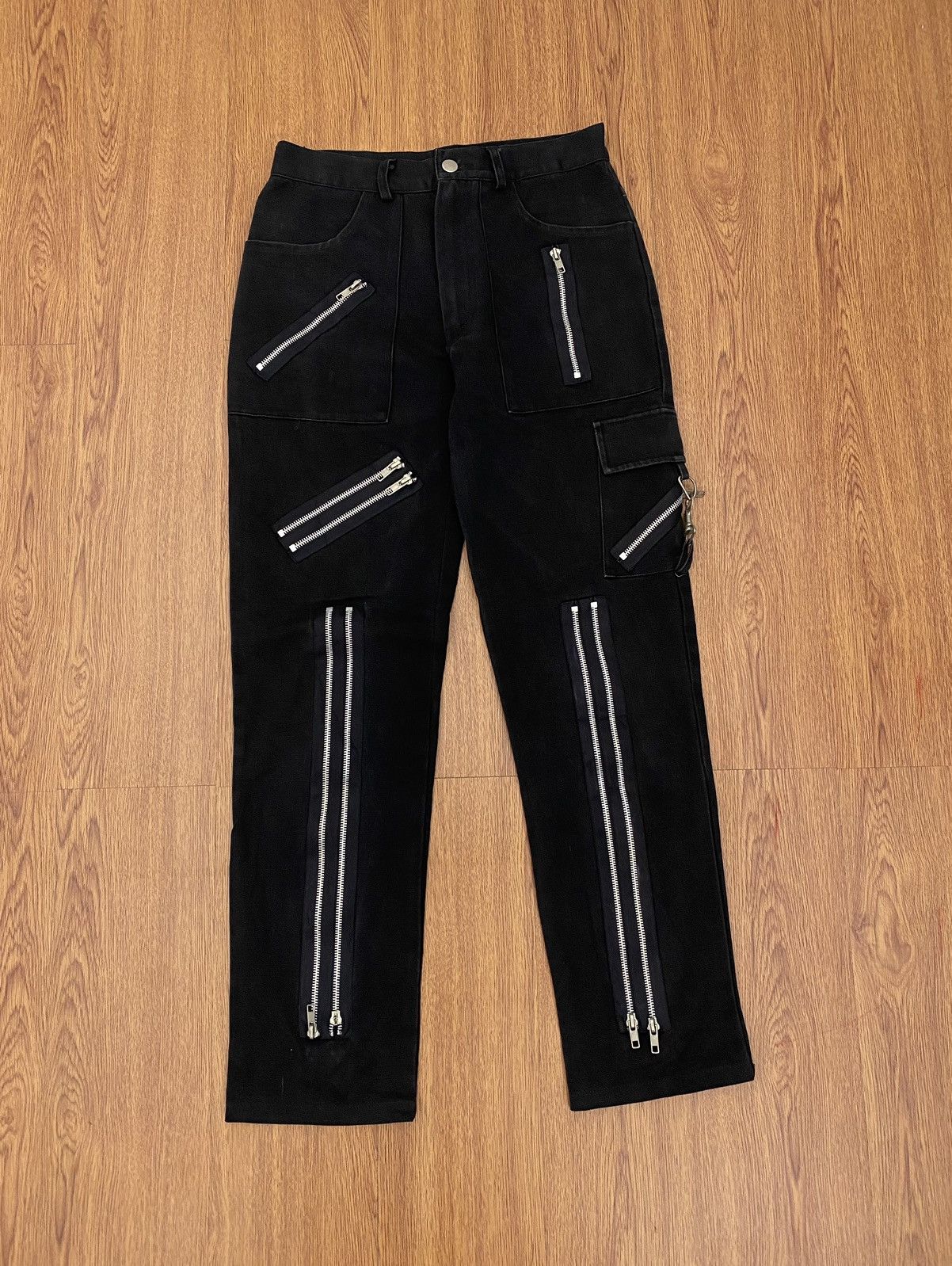 Aggresive dog Zipper bondage pants