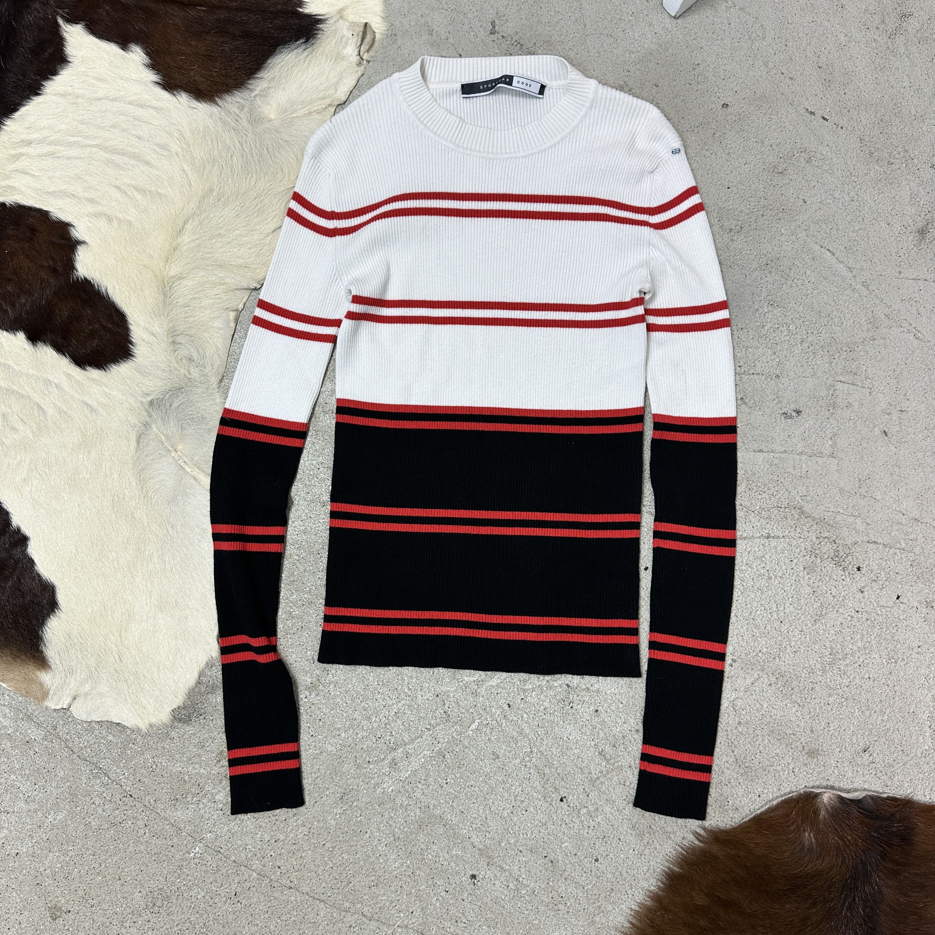 Max Mara Vintage Streetwear Sportmax Striped Max Mara Sweater Y2K Size S / US 4 / IT 40 - 2 Thumbnail