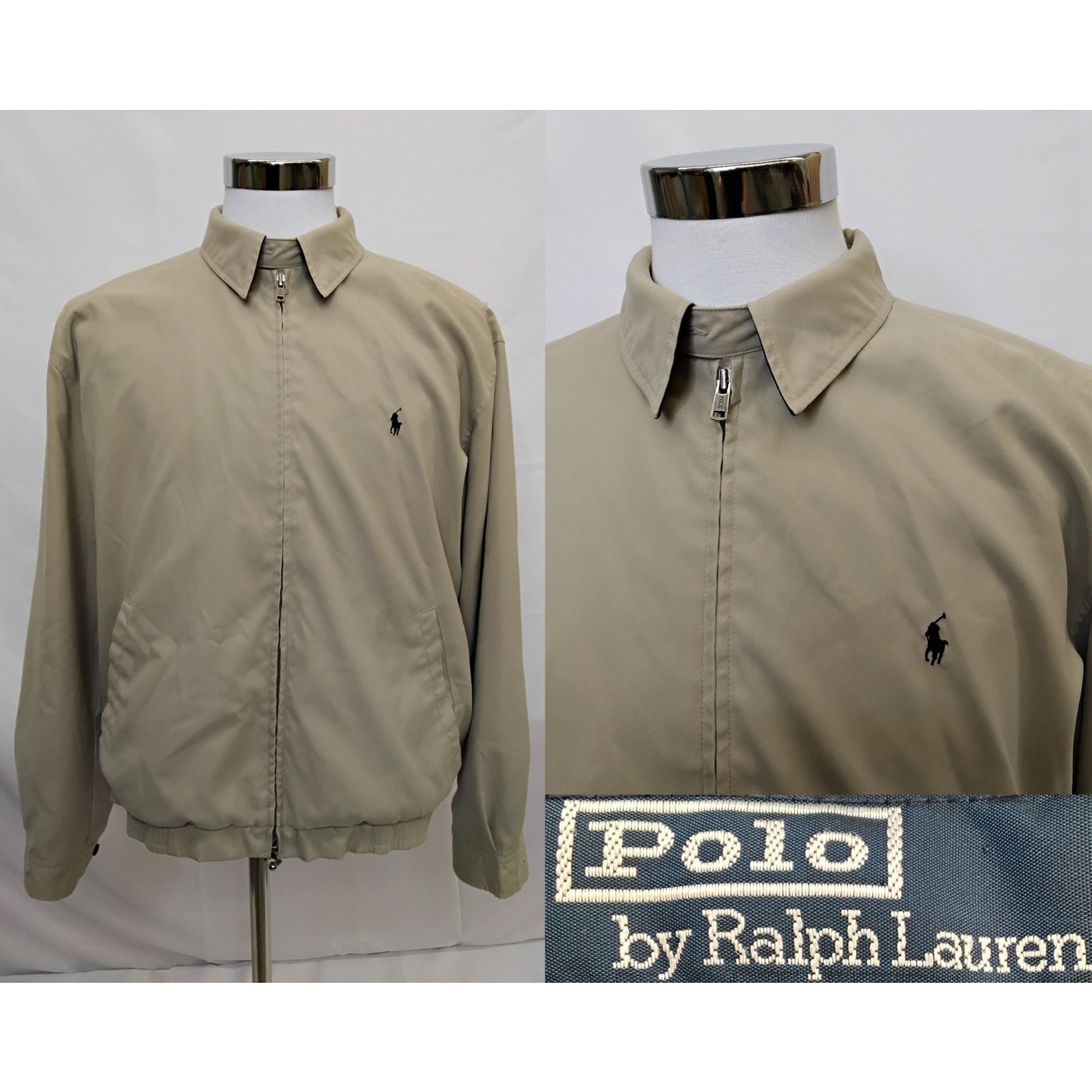 Polo Ralph Lauren Polo Ralph Lauren Bomber Jacket Men's L Tan Blue Label 90s Size US L / EU 52-54 / 3 - 1 Thumbnail