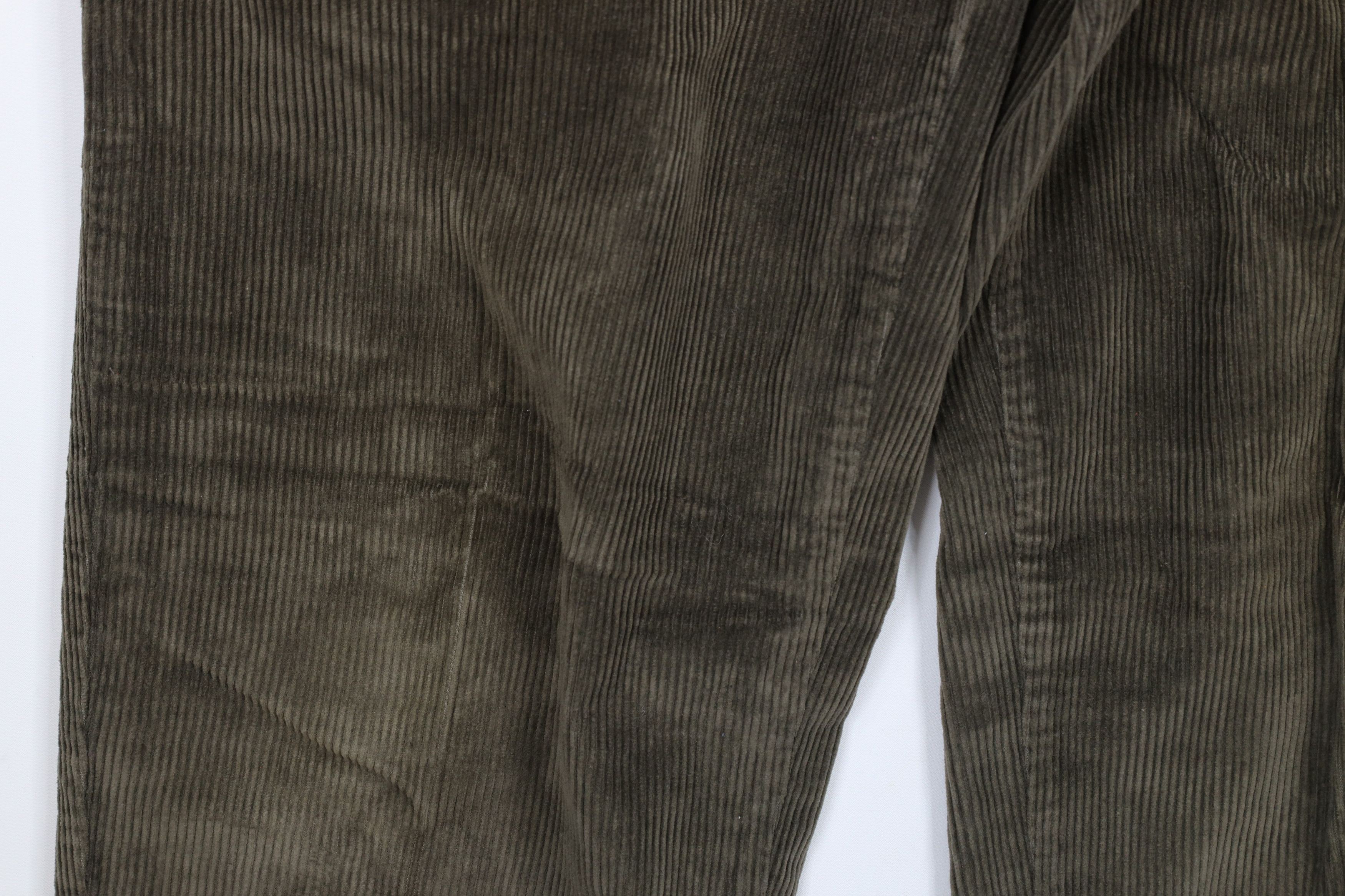 Vintage Vintage 90s Streetwear Pleated Cuffed Corduroy Chino Pants Size US 30 / EU 46 - 7 Thumbnail