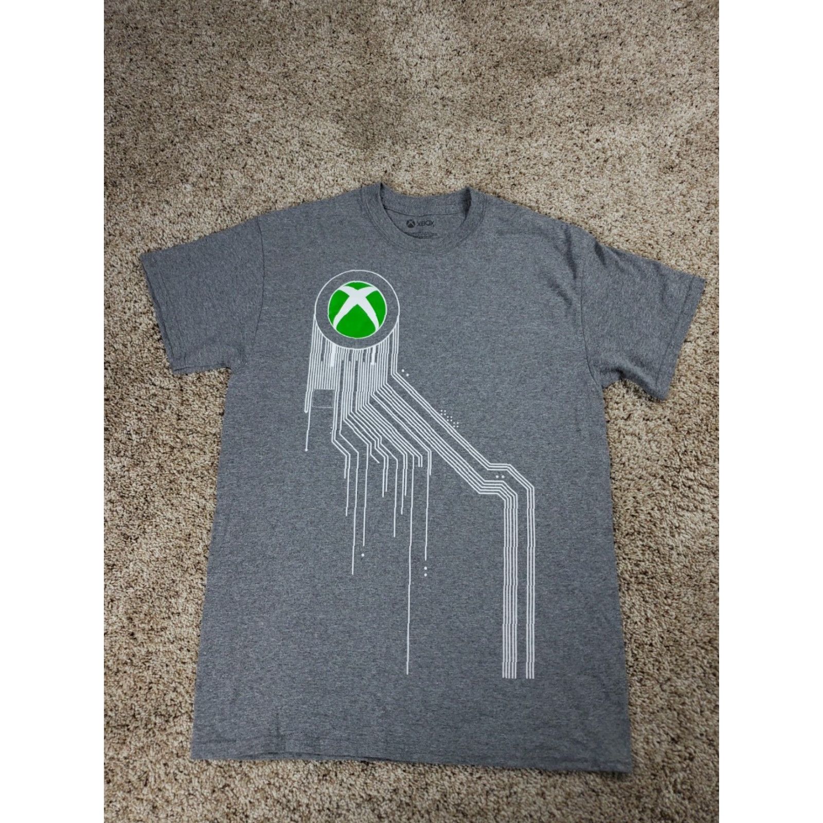 Vintage Microsoft T-Shirt Mens Medium Gray Short Sleeve Circuit Board Graphic Crew Neck Size US M / EU 48-50 / 2 - 2 Thumbnail
