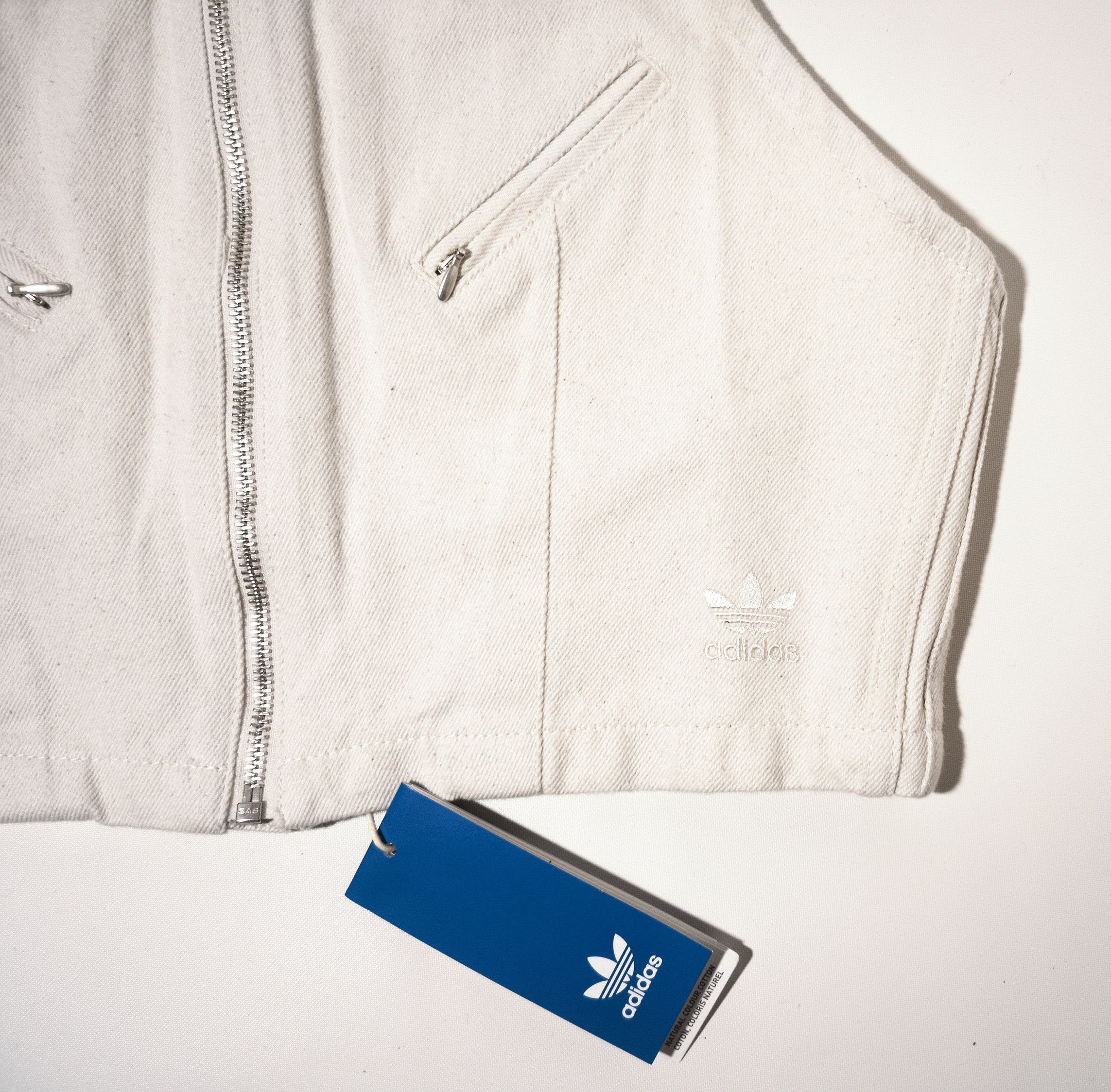 Adidas Adidas Fashion Montreal Vest, raw undyed denim, off white Size L / US 10 / IT 46 - 6 Thumbnail