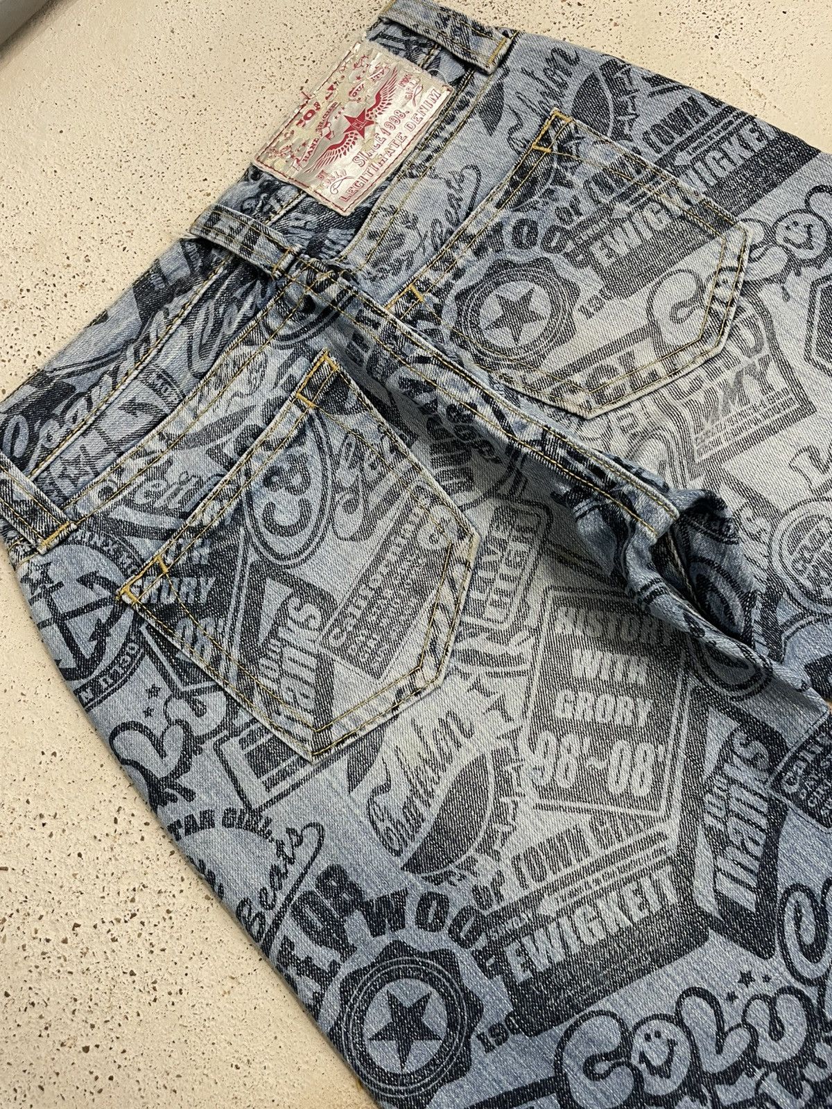 Hysteric Glamour Co Lu Full Printed Denim Hysteric Japanese Fashion Denim Size US 26 / EU 42 - 18 Thumbnail
