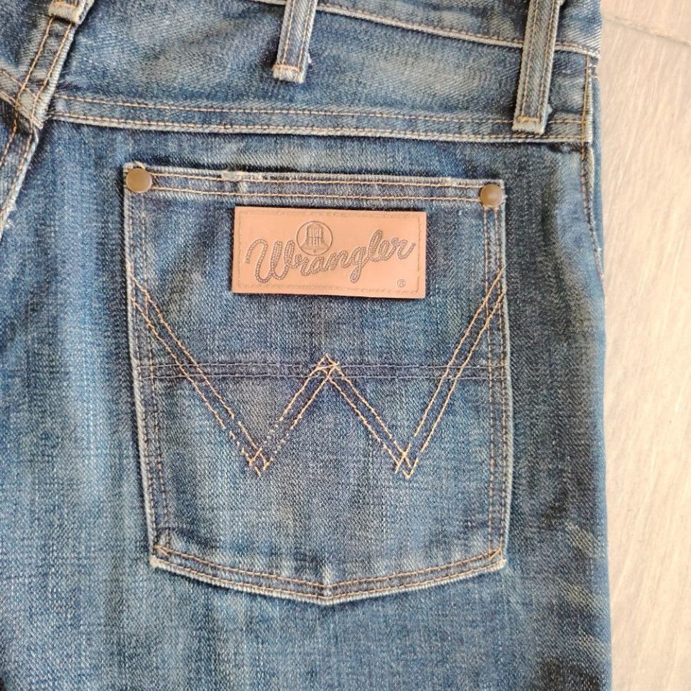 Wrangler Vintage Wrangler Blue Bell Selvedge Blue Denim Jeans M1112 Size US 33 - 13 Thumbnail
