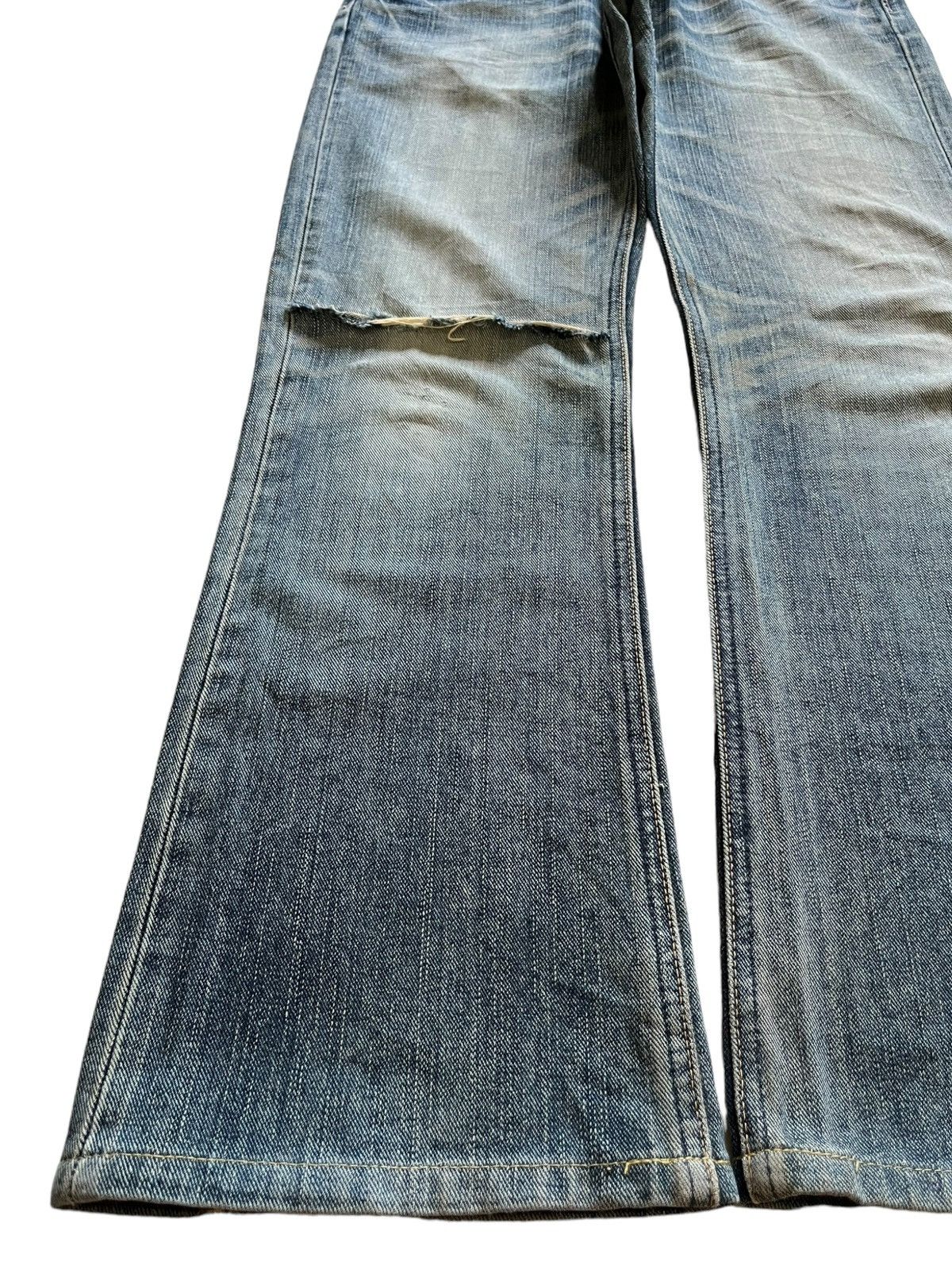 Lee Vintage Lee Riders Mud Wash Distressed Bootcut Jeans Size US 31 - 6 Thumbnail
