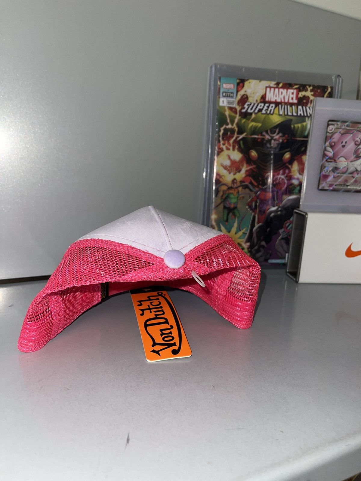 Von Dutch Bubblegum Pink Velvet Von Dutch hat Size ONE SIZE - 3 Thumbnail