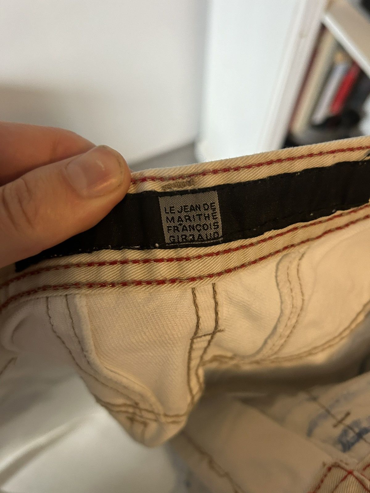 Marithe + Francois Girbaud Martine Françoise Girbaud Graphic Distressed Jeans - Size 32 Size US 32 / EU 48 - 16 Thumbnail