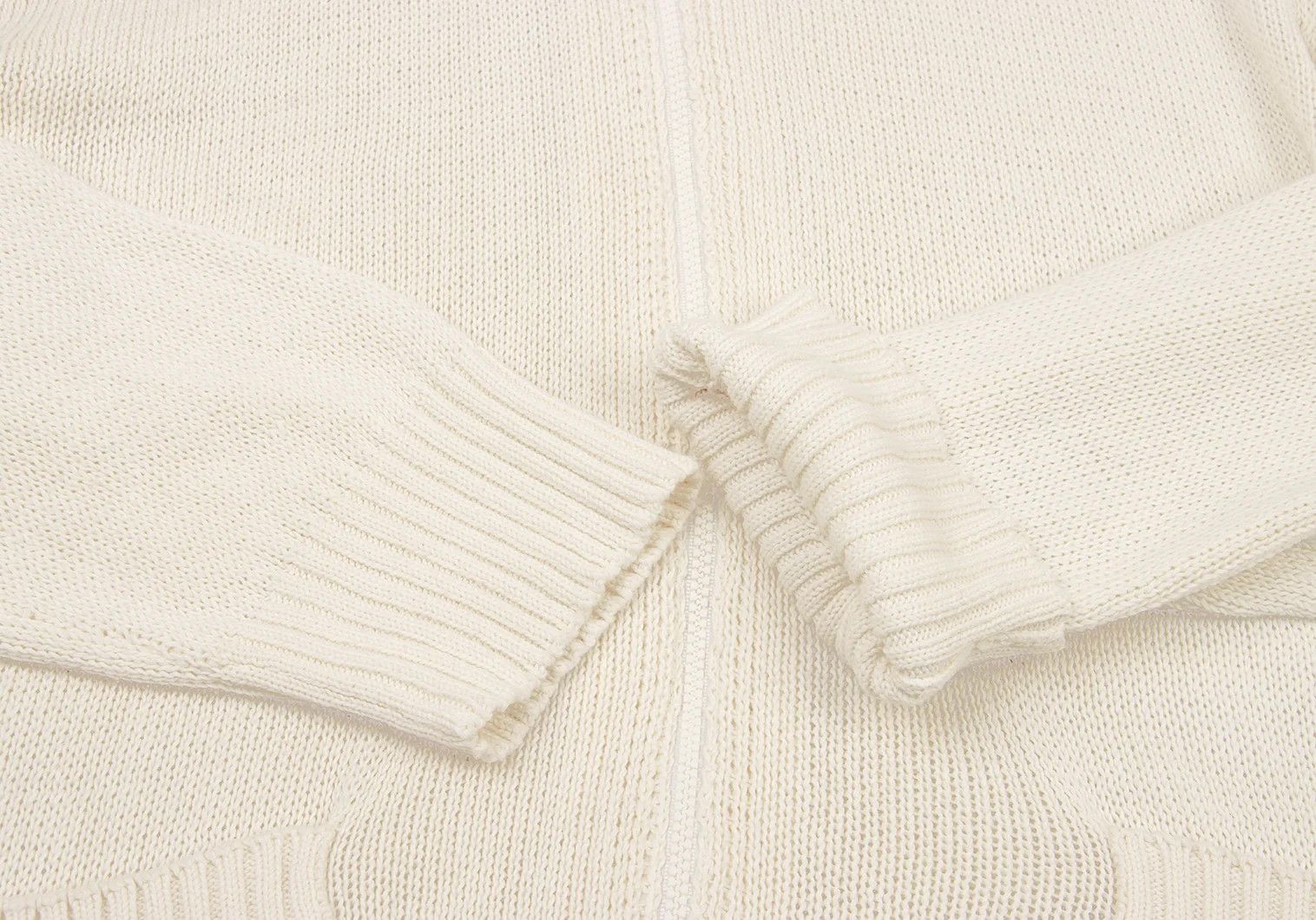 Yohji Yamamoto Yohji Yamamoto Cotton Loose Gauge Knit Jacket Cream 3 Size US L / EU 52-54 / 3 - 7 Thumbnail