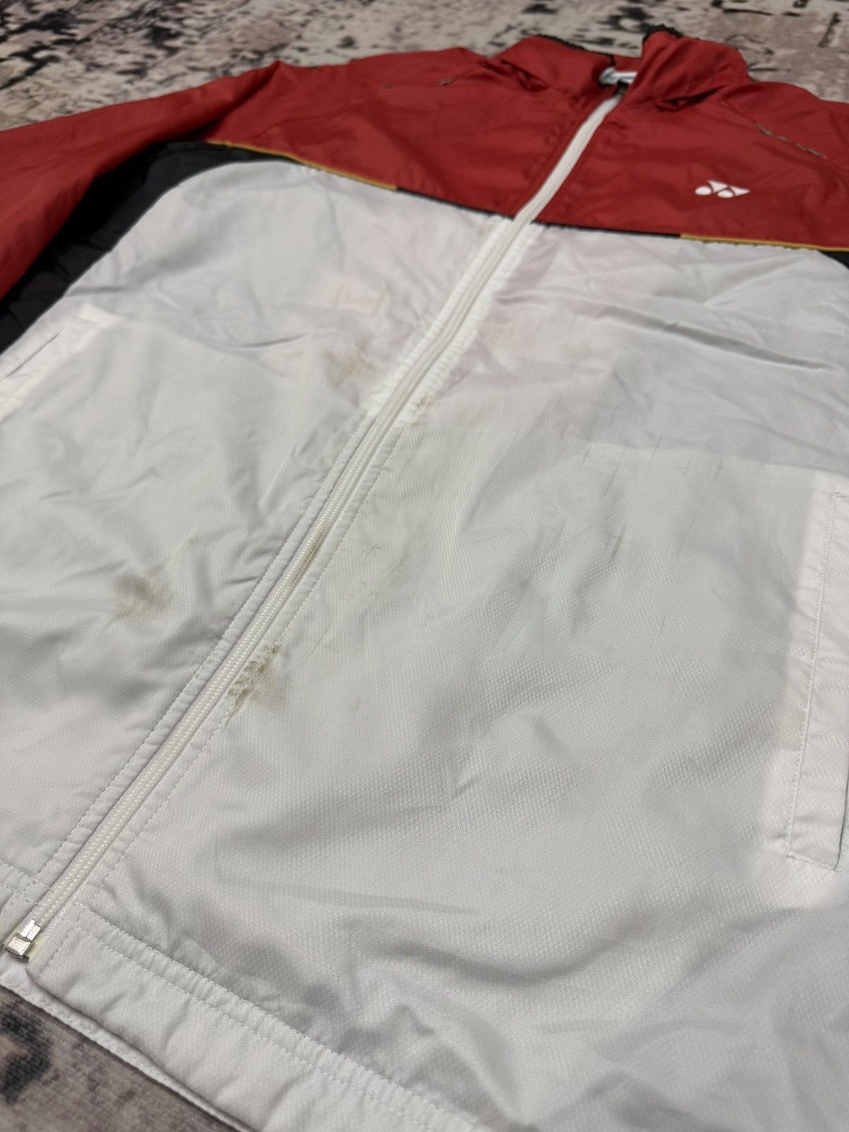 Japanese Brand Vintage 90s Yonex Double Breasted Hidden Hoodie Windbreaker Size US XL / EU 56 / 4 - 6 Thumbnail