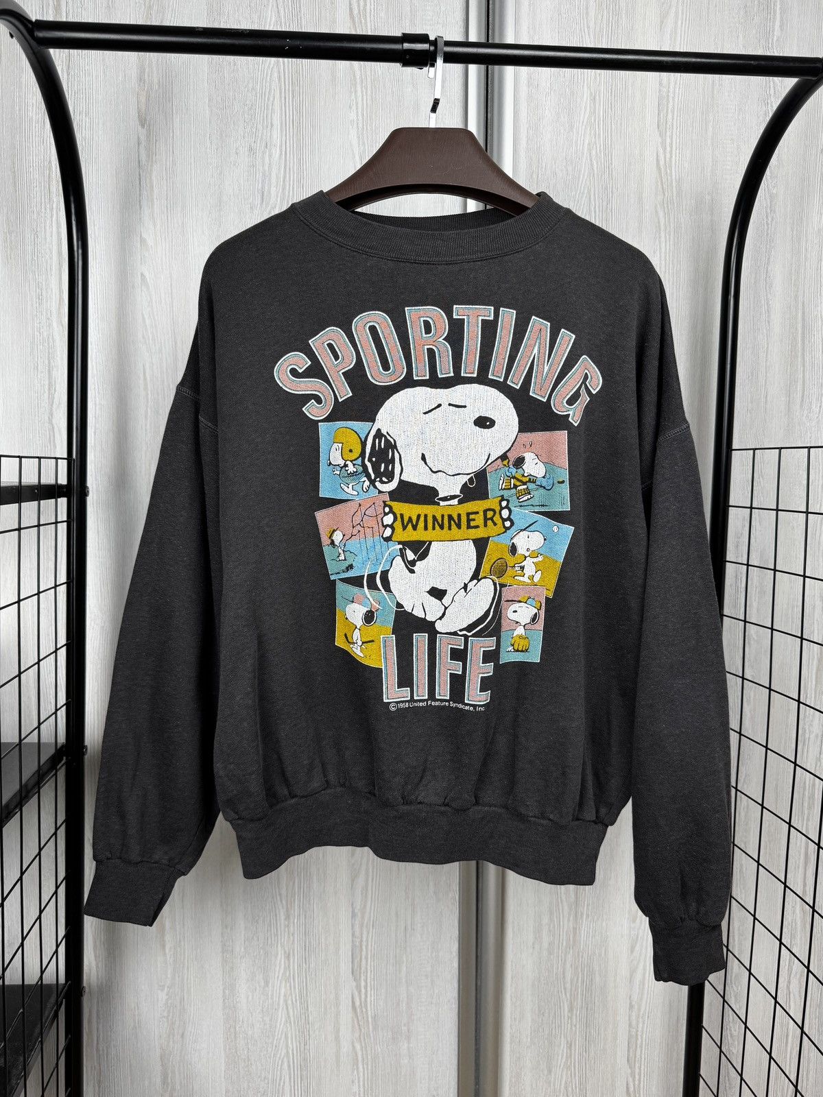 Vintage Snoopy Sportswear vintage 1958 SPORTING LIFE sweatshirt Size US XL / EU 56 / 4 - 1 Thumbnail
