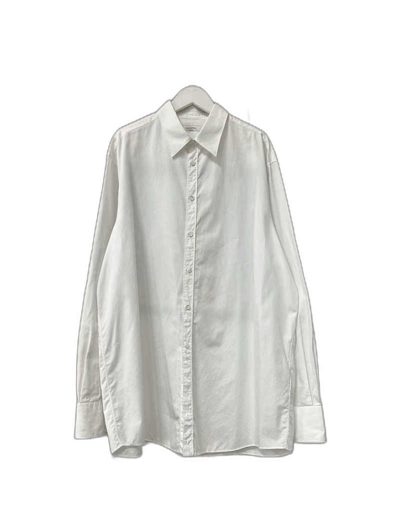 Valentino Valention Long Sleeve Shirt in White Size US M / EU 48-50 / 2 - 1 Thumbnail