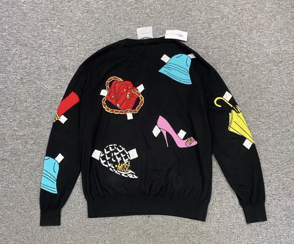 Moschino Moschino Cartoon Knit Sweater J16 Size US M / EU 48-50 / 2 - 2 Thumbnail