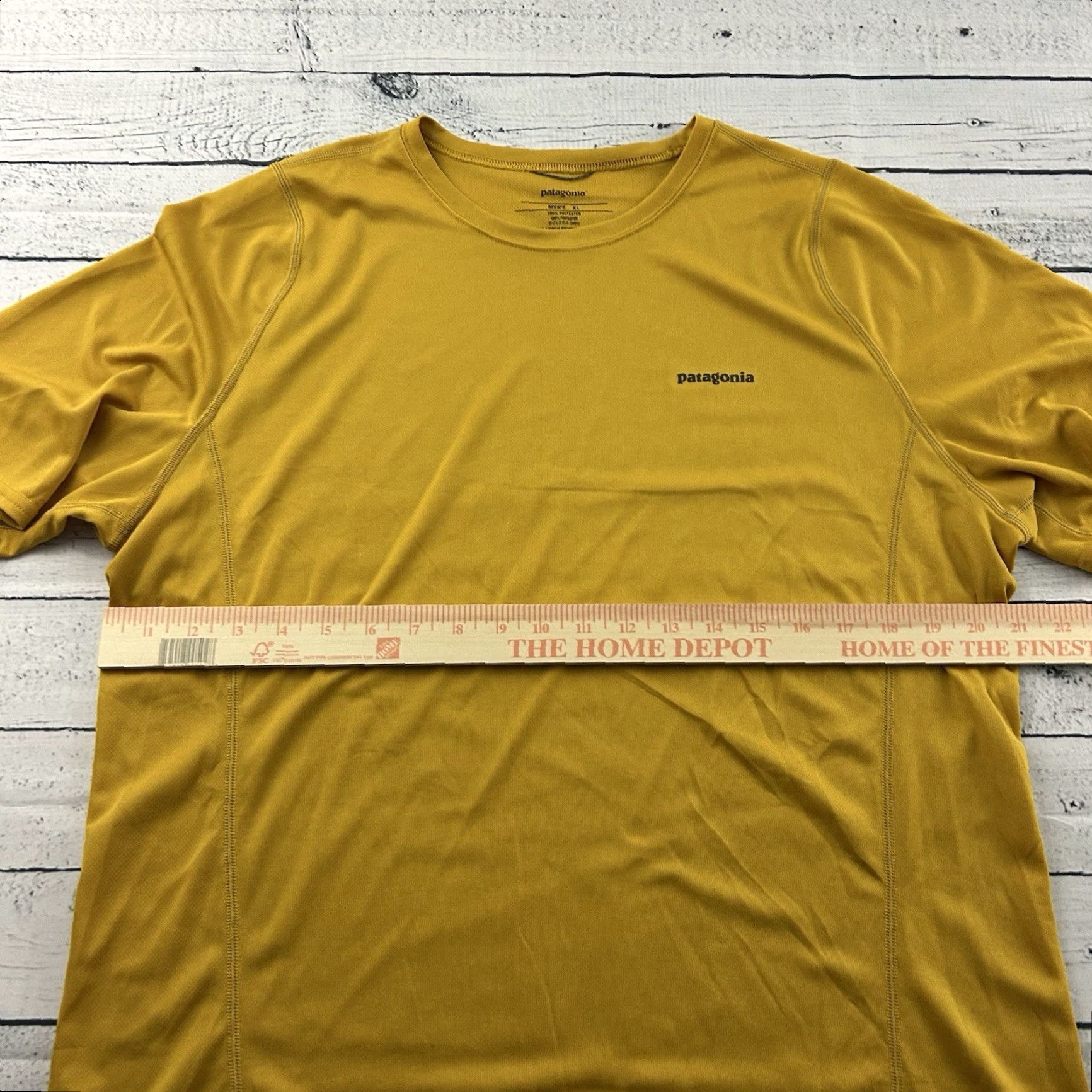 Patagonia Patagonia Fore Runner Short Sleeve T Shirt Men's XL Mustard Yellow Shirt Men XL Yellow Size US XL / EU 56 / 4 - 5 Thumbnail