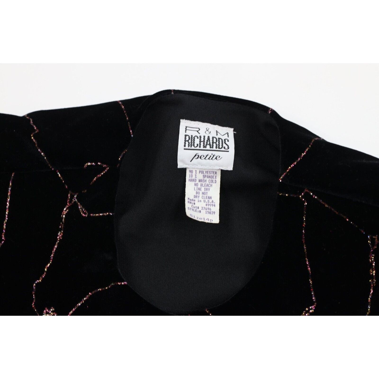 Vintage NOS Vintage 90s Streetwear 2 Piece Velour Rainbow Pants Suit Size XL / US 12-14 / IT 48-50 - 6 Thumbnail