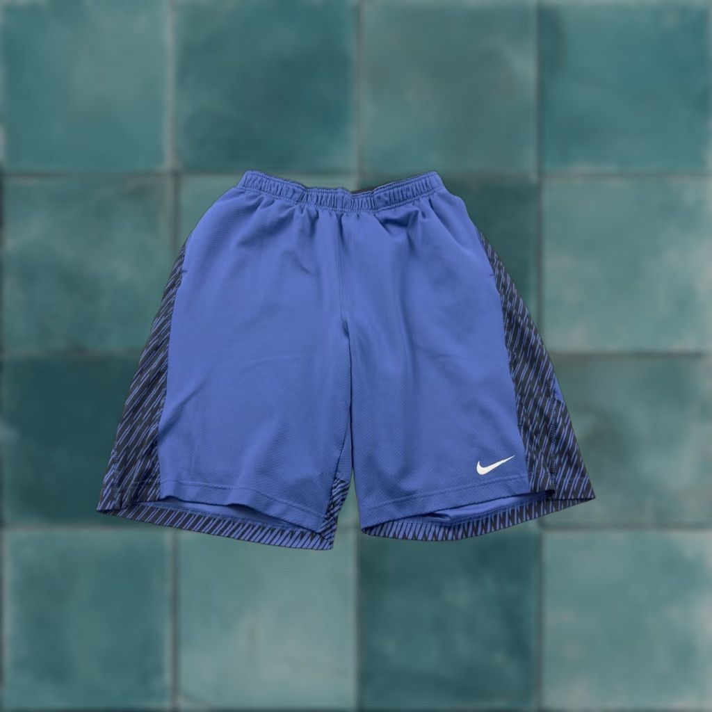 Nike Nike Shorts Men L Large Football Elite Training Camp Regionals Rare Skull Blue Athletic Mens Size US 33 - 1 Thumbnail