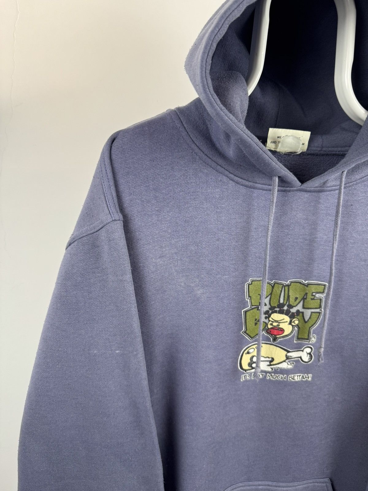 Vintage Vintage 90’s Rude Boy Made in USA Hip Hop Style Hoodie Size US XL / EU 56 / 4 - 4 Thumbnail
