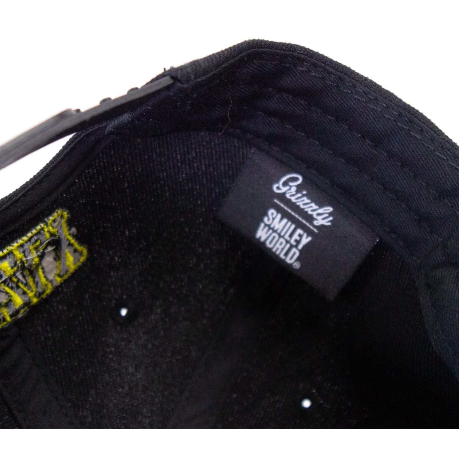 Vintage GRIZZLY Snapback Hat One Size Black Smiley World Skateboard Streetwear Mens Size ONE SIZE - 8 Thumbnail