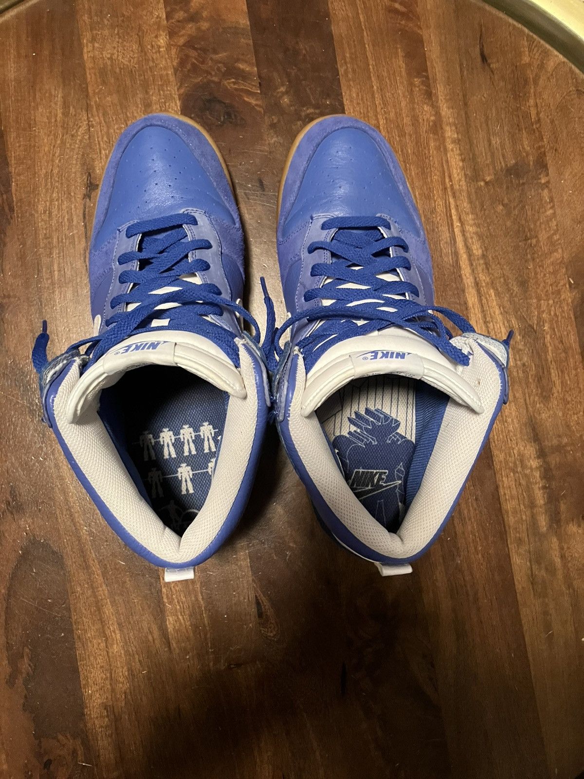 Nike Nike Dunk High Premium Varsity Royal Gum Pony Hair317892-412 Size US 13 / EU 46 - 5 Thumbnail