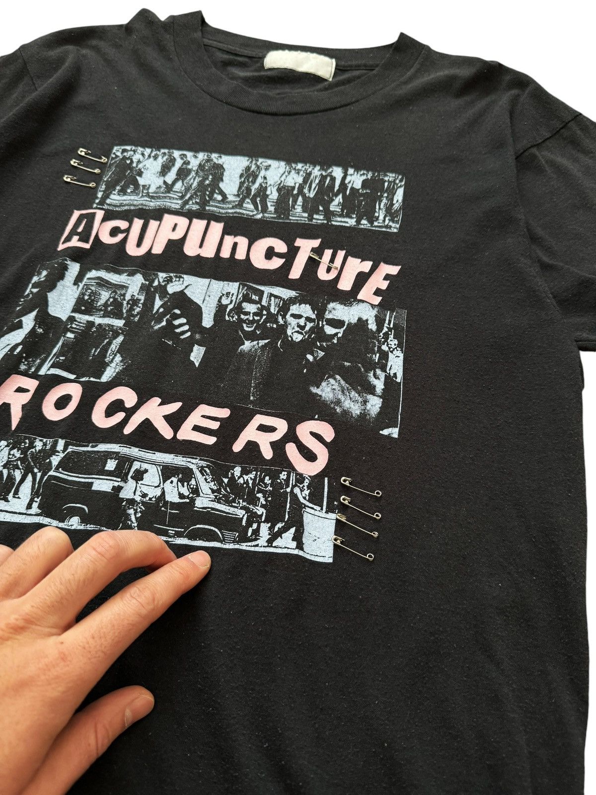 Acupuncture × Vintage 1980’s Acupuncture PUNK Safety Pin Vintage Shirt Size US L / EU 52-54 / 3 - 2 Thumbnail