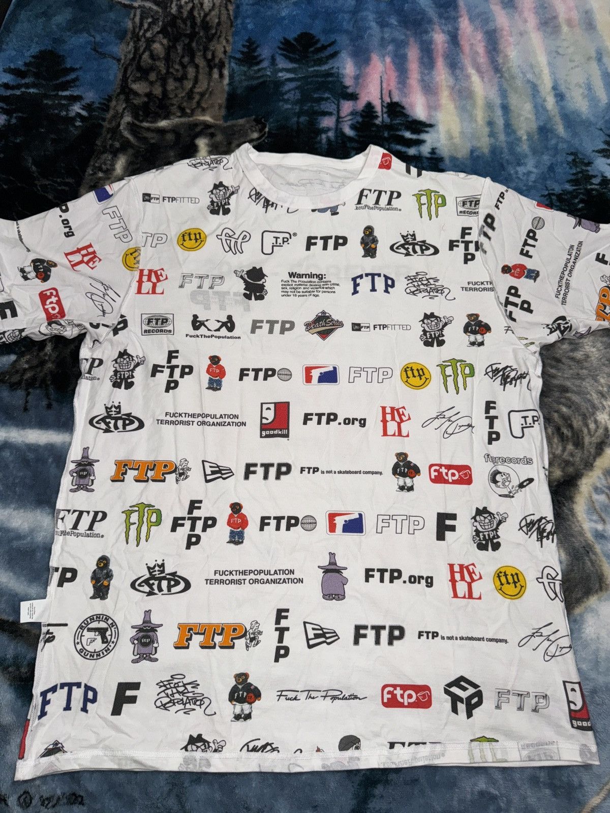 Fuck The Population FTP 13 Year Archive Tee White Size US XXL / EU 58 / 5 - 9 Thumbnail
