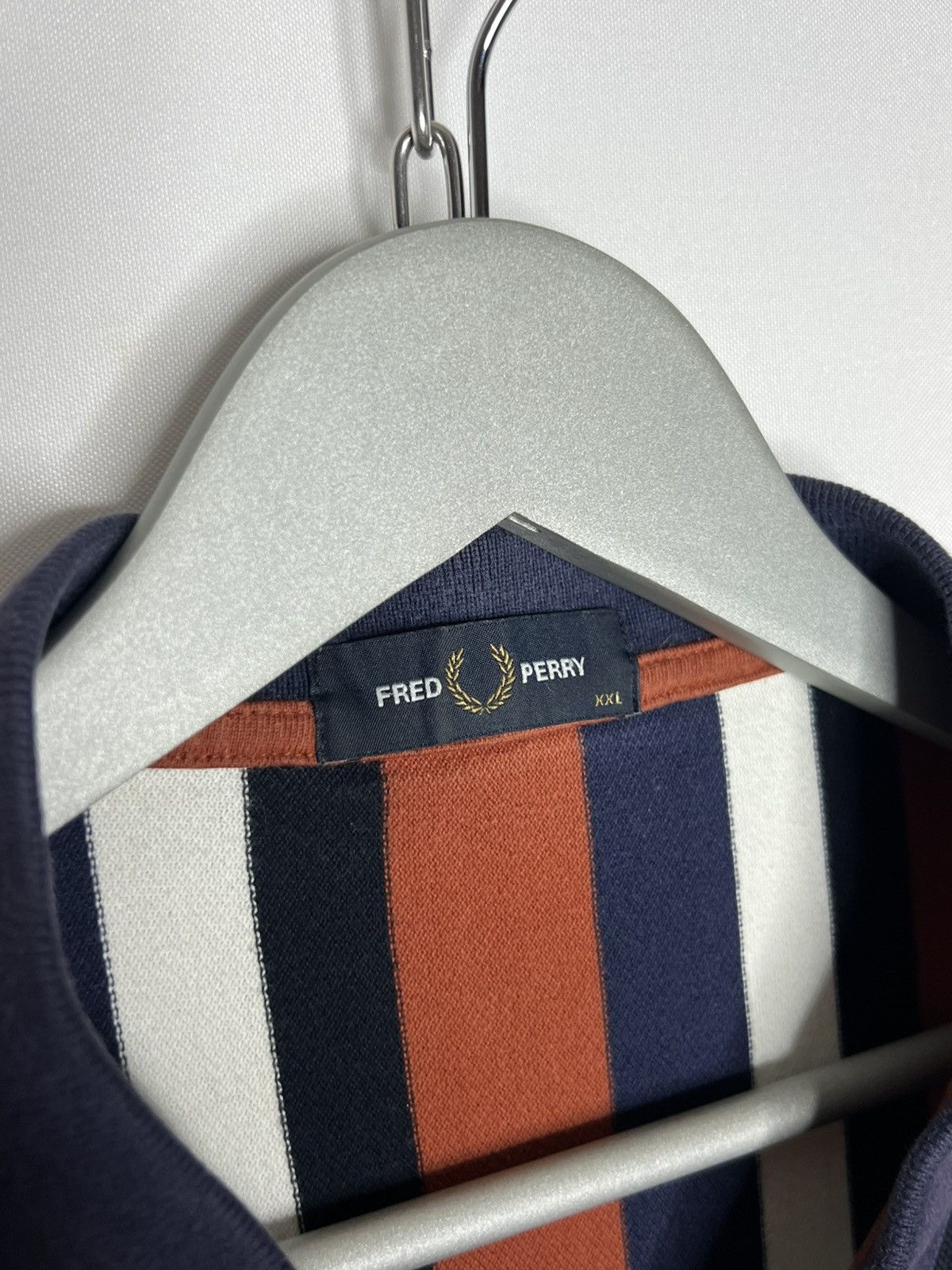 Fred Perry Rare Fred Perry Striped Polo Shirt Short Sleeve Size US XXL / EU 58 / 5 - 8 Thumbnail