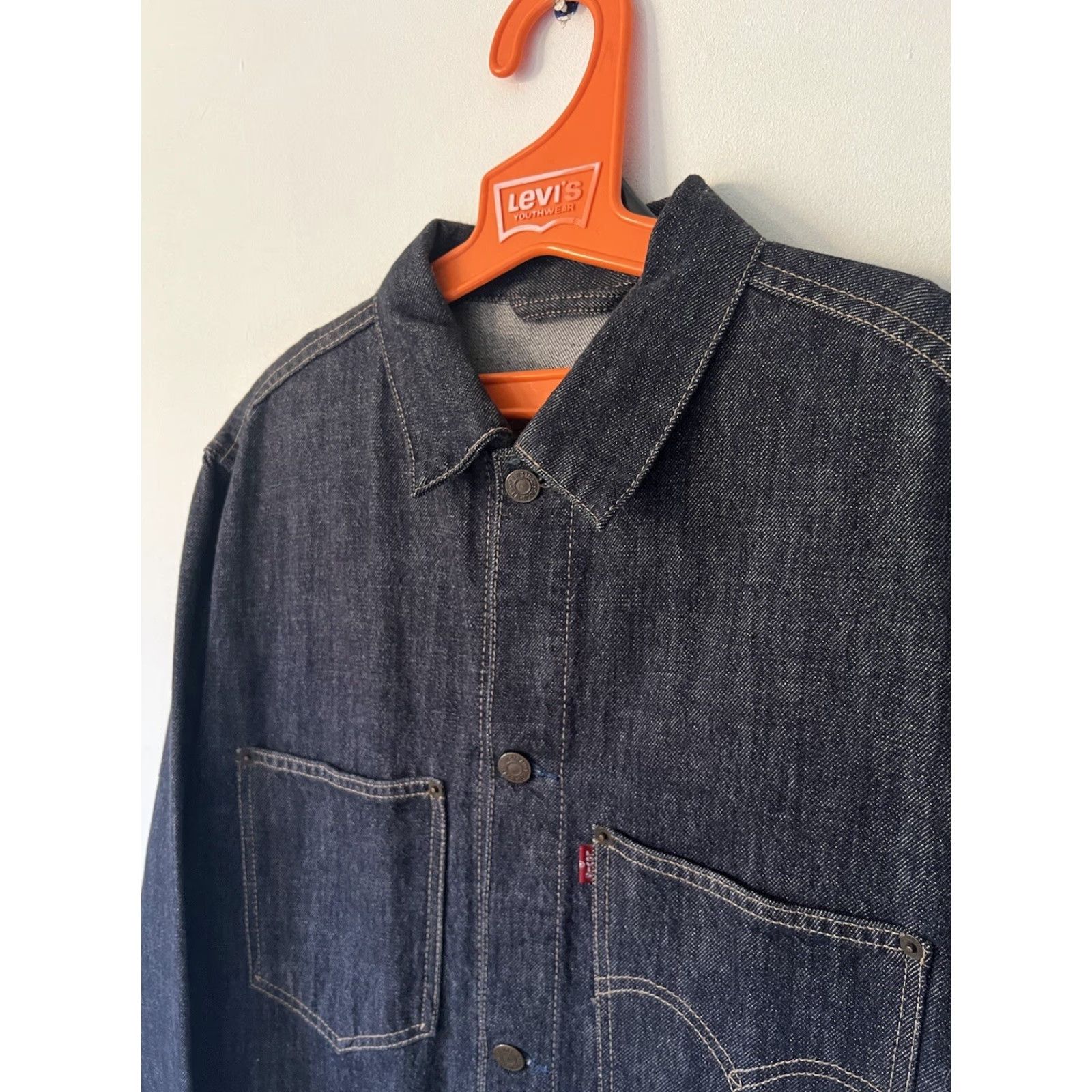 Levi's Levi’s Sunrise Trucker Jacket L Regular Levi’s Sunrise Trucker Jacket L Denim Blue 2001 Vintage 70511 46 in Chest Mens Workwear 90s Retro Riveted Size US L / EU 52-54 / 3 - 3 Thumbnail