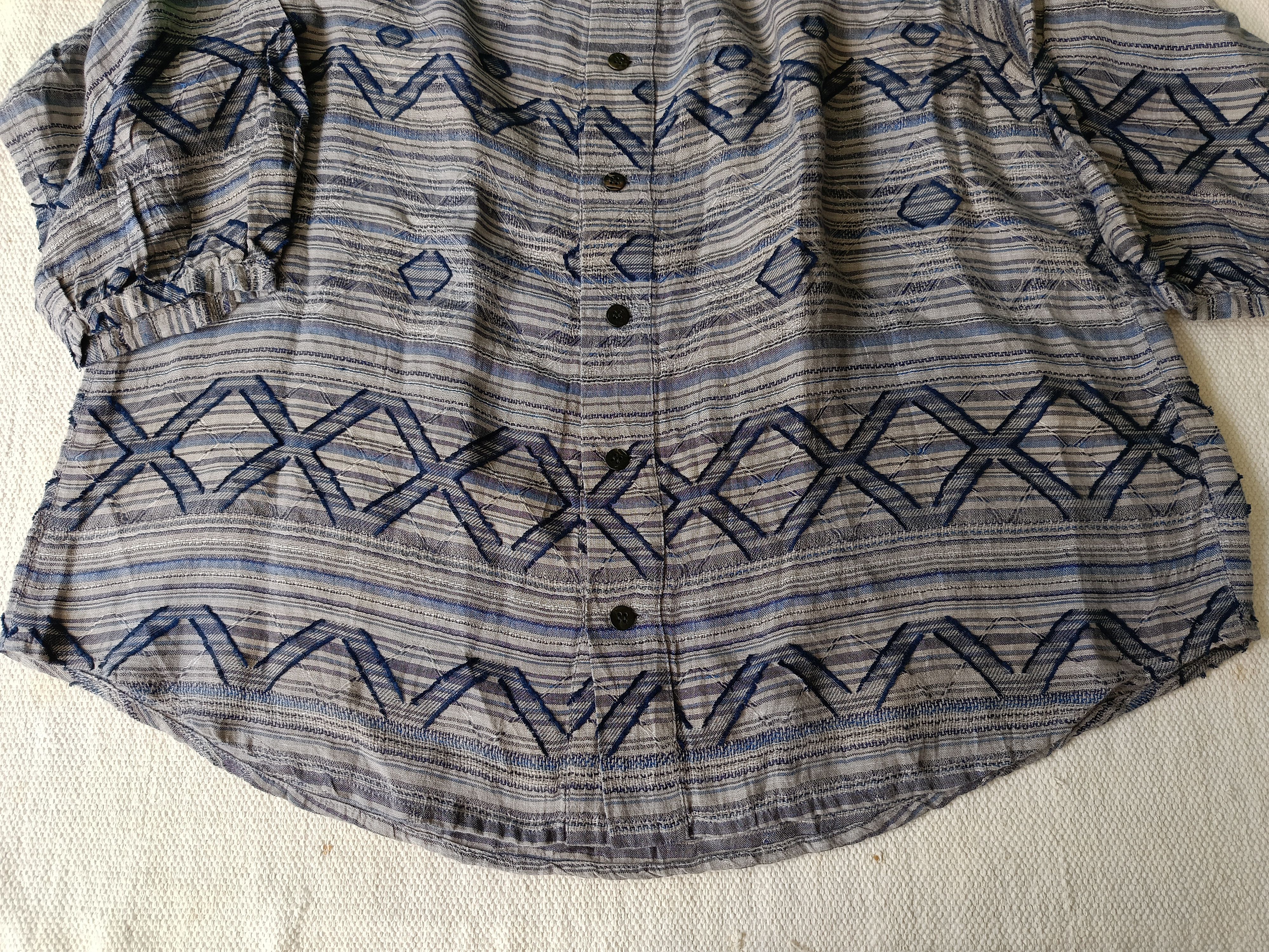 Issey Miyake × Japanese Brand Plantation by Issey Miyake Japan linen 3/4 sleeve shirt Size M / US 6-8 / IT 42-44 - 7 Thumbnail