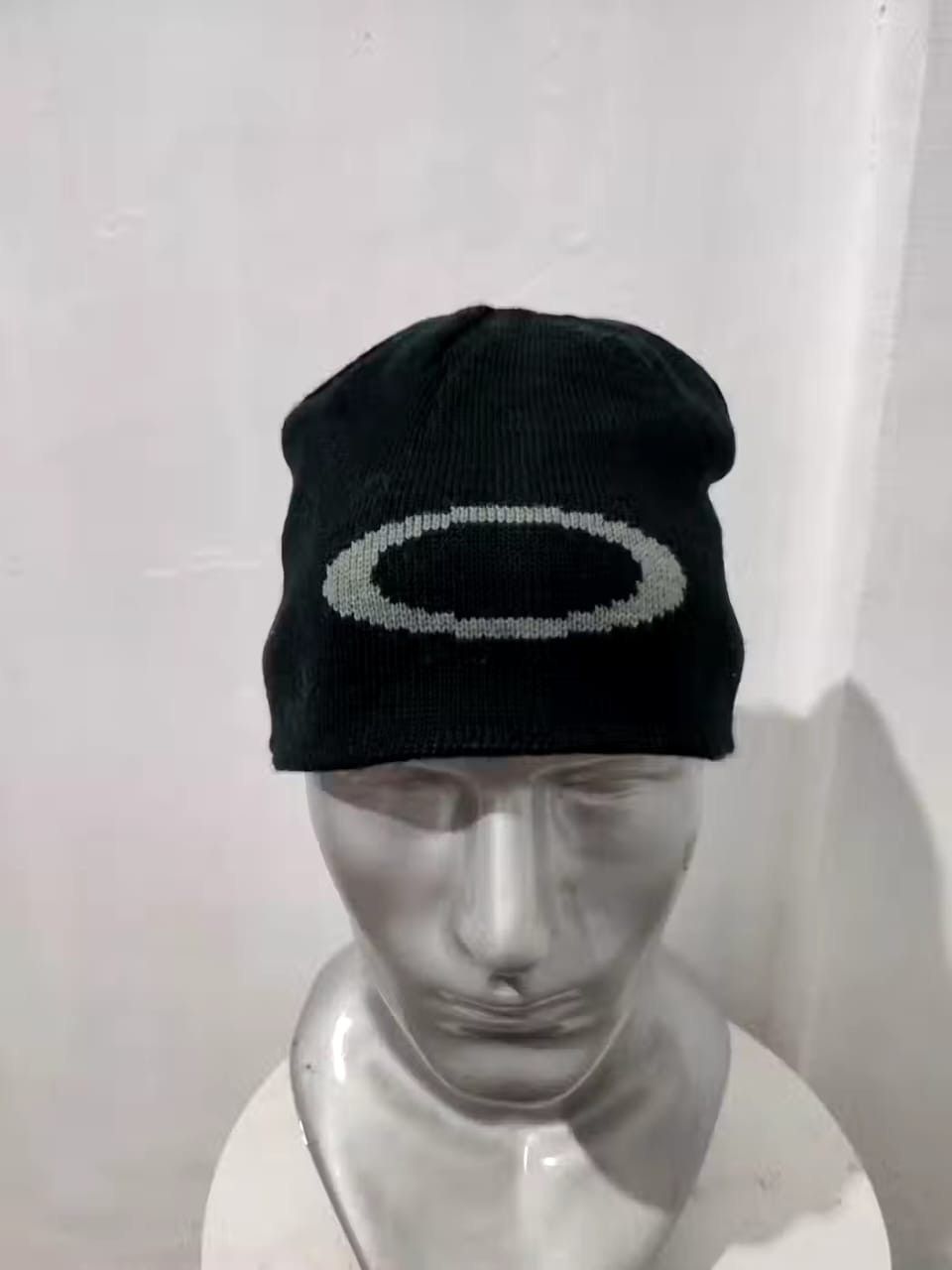 image of Oakley Big Logo Beanie Reversible Hats in Black, Men's