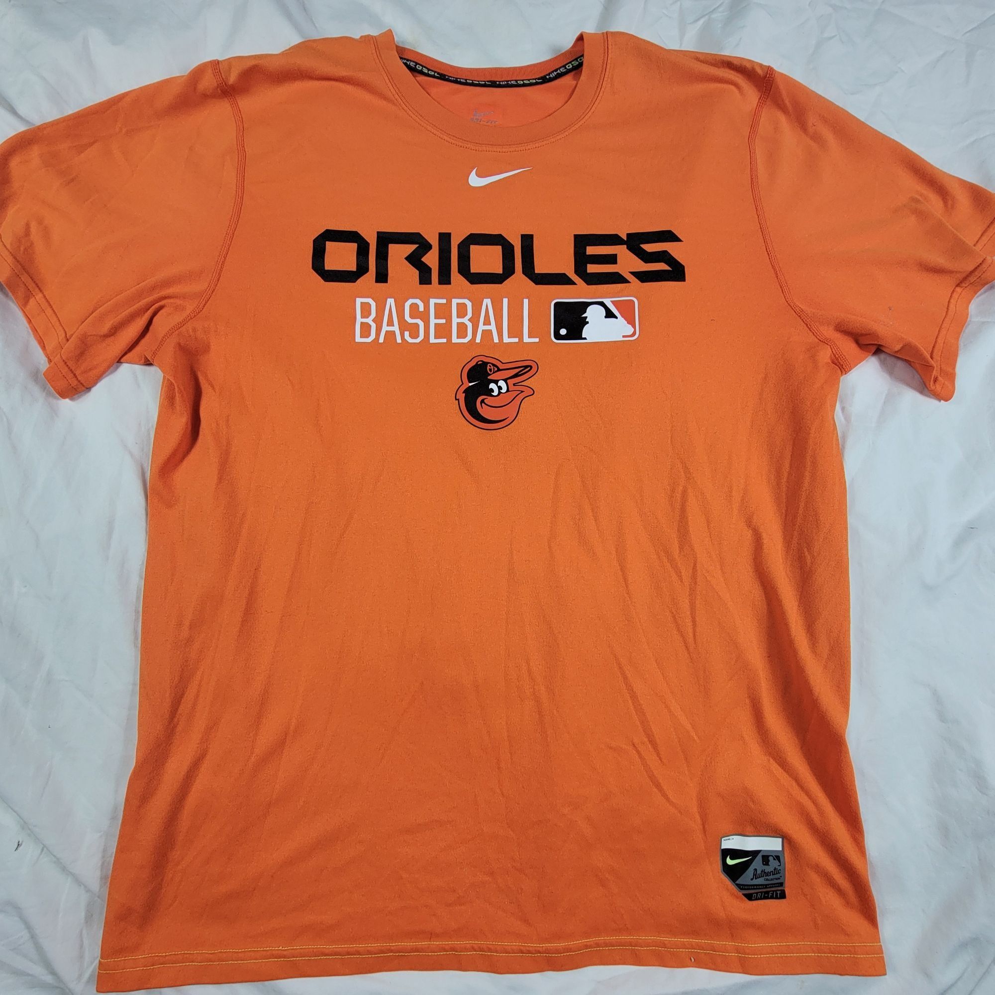Nike Nike Baltimore Orioles Mens Large Orange Baseball T Shirt ML Size US L / EU 52-54 / 3 - 1 Thumbnail