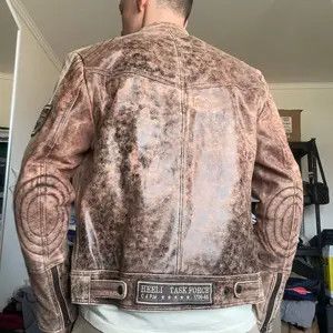 Other Vintage Leather Avant Garde Faded Style Biker Jacket Size US S / EU 44-46 / 1 - 12 Thumbnail
