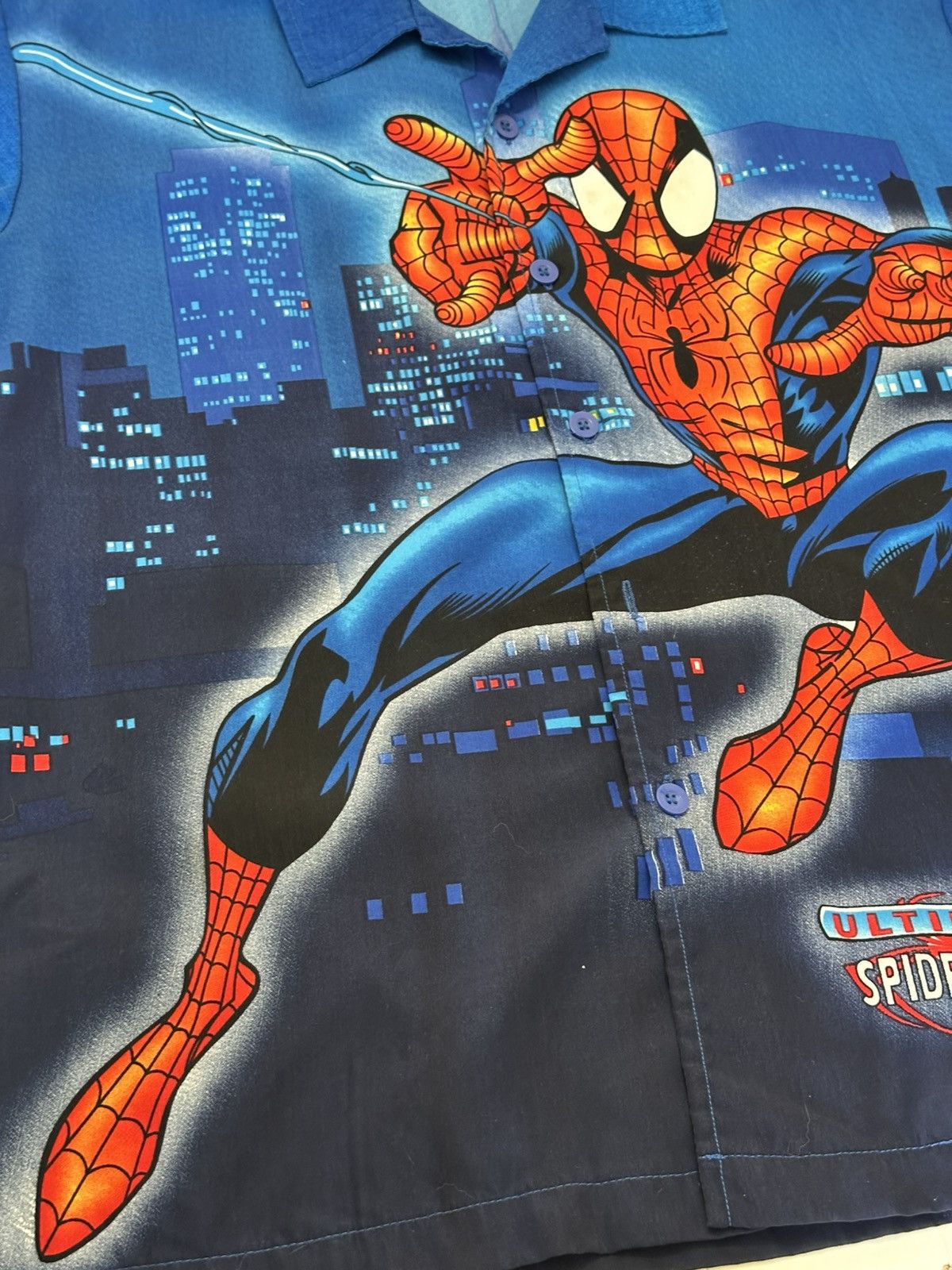 Marvel Comics Vintage Y2K ultimate Spider-Man button up Size US M / EU 48-50 / 2 - 3 Thumbnail