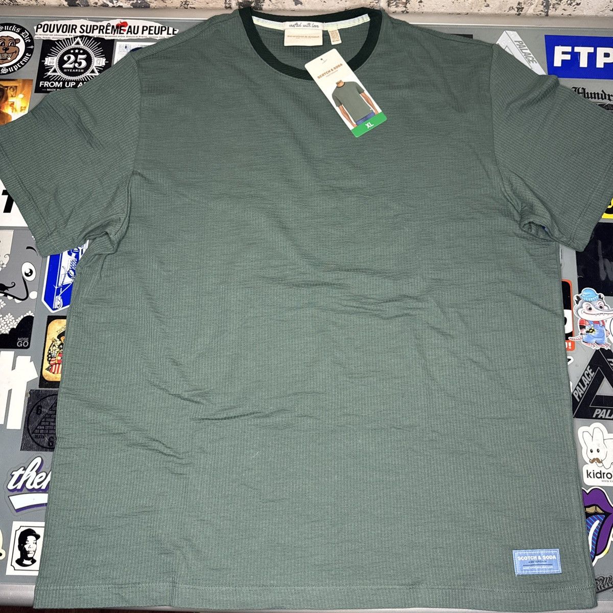 Scotch & Soda Scotch & Soda Amsterdam Men’s Short Sleeve Tee Green XL Size US XL / EU 56 / 4 - 1 Thumbnail