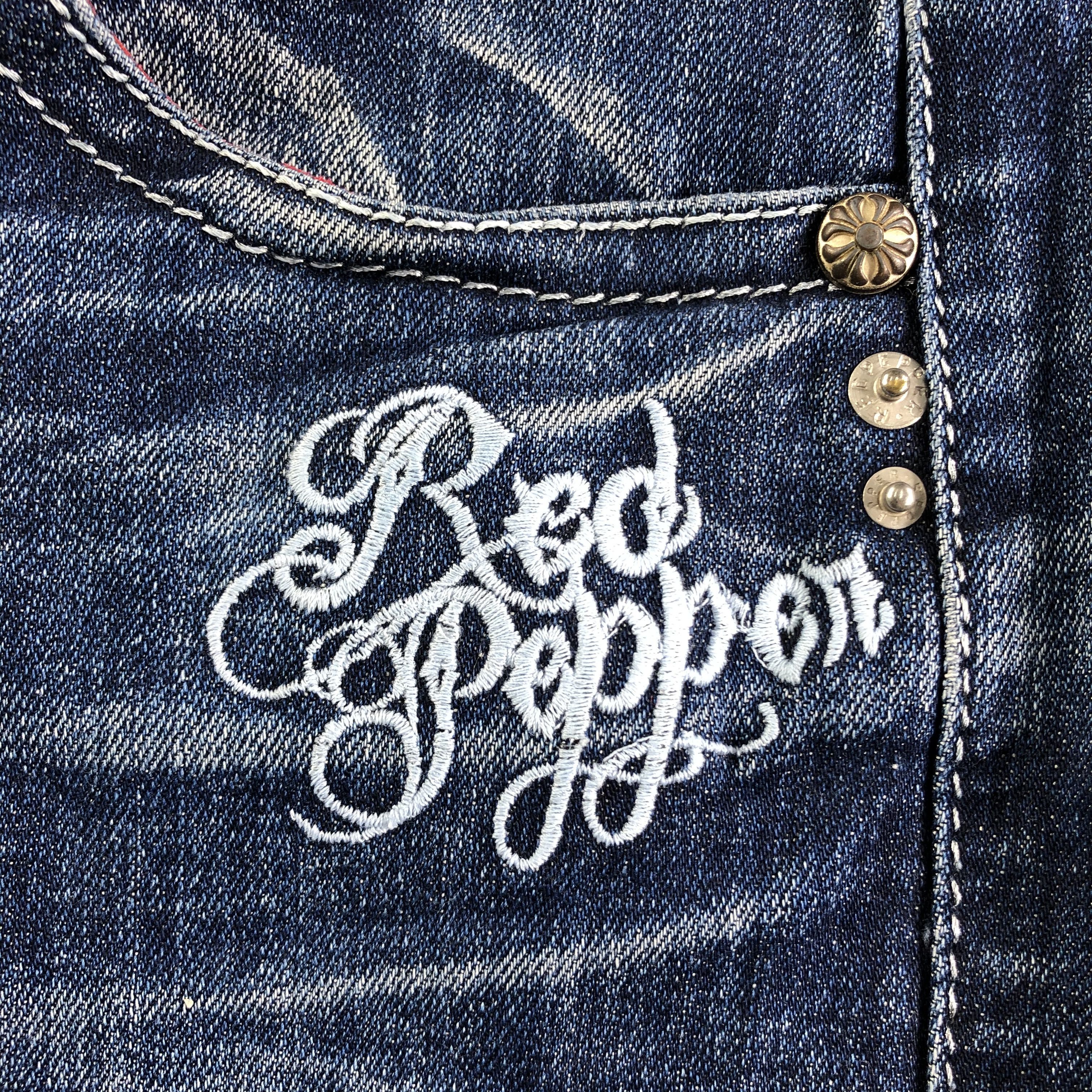 Japanese Brand Japanese Brand Red Pepper Jeans Patchwork Denim Size US 28 / EU 44 - 8 Thumbnail